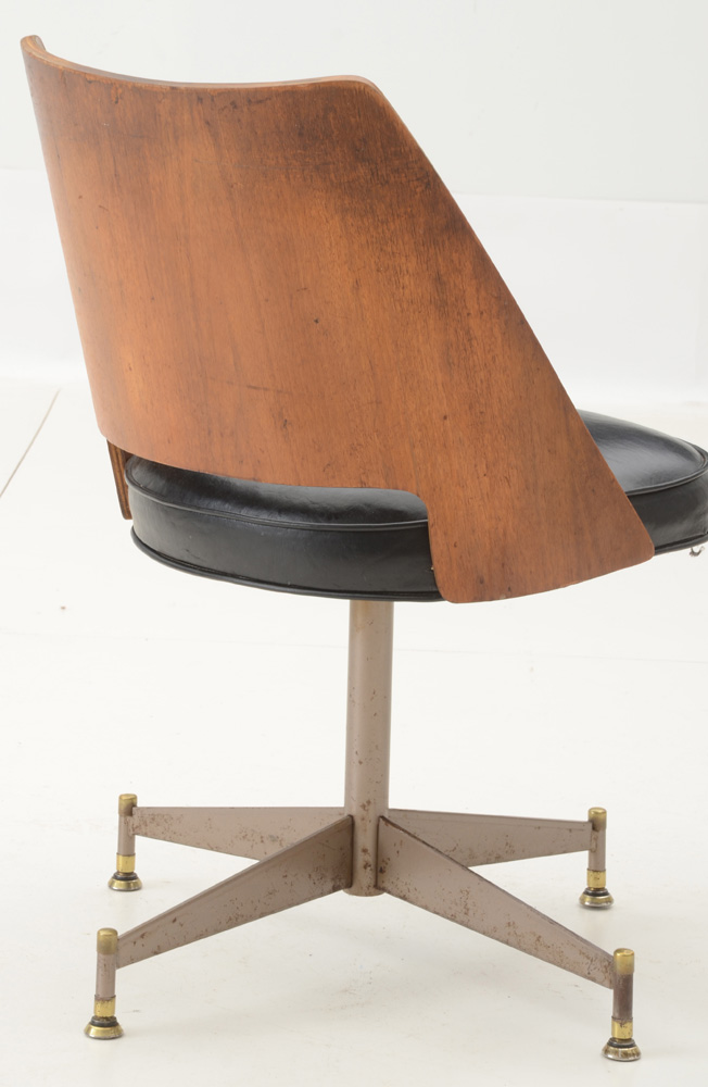 Mid Century Modern "Orange Slice" Style Dining Table and Chairs