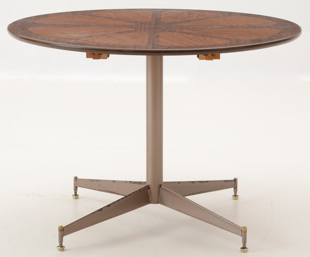 Mid Century Modern "Orange Slice" Style Dining Table and Chairs