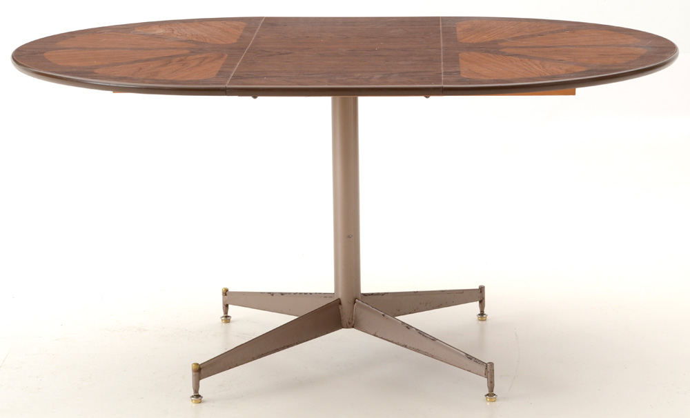 Mid Century Modern "Orange Slice" Style Dining Table and Chairs