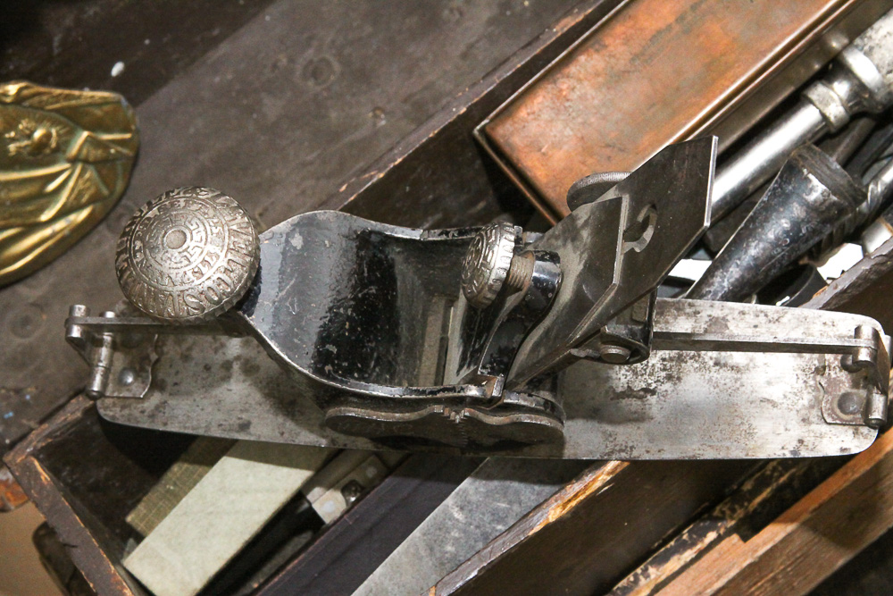 Vintage Chest, Carpentry Shaves, Chisels, Saw, Planers and Brace Bits and More