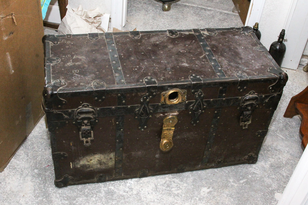 Vintage Chest, Carpentry Shaves, Chisels, Saw, Planers and Brace Bits and More