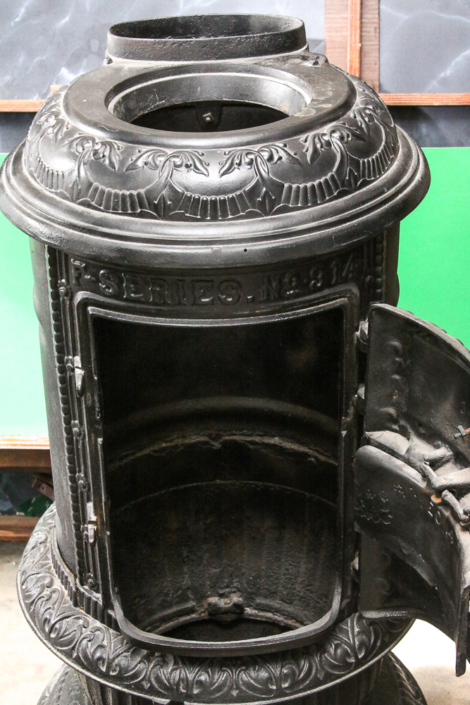 Vintage Geotrich Hardware Co. F-Series Wood-Burning Stove