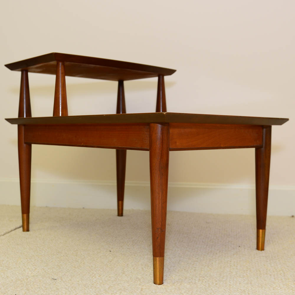 Mid Century Modern Step-Back End Table
