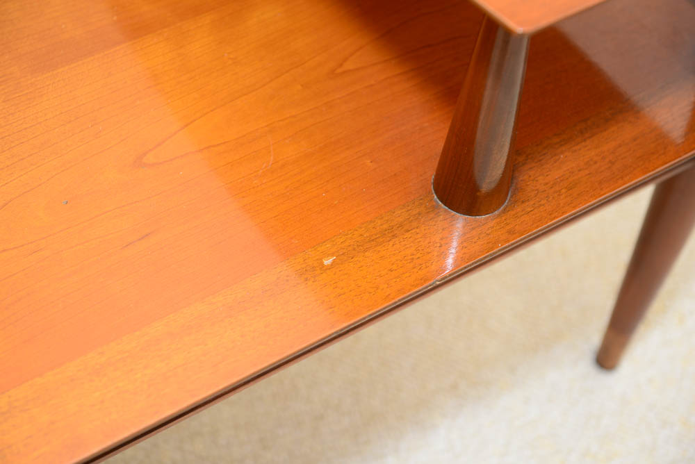 Mid Century Modern Step-Back End Table