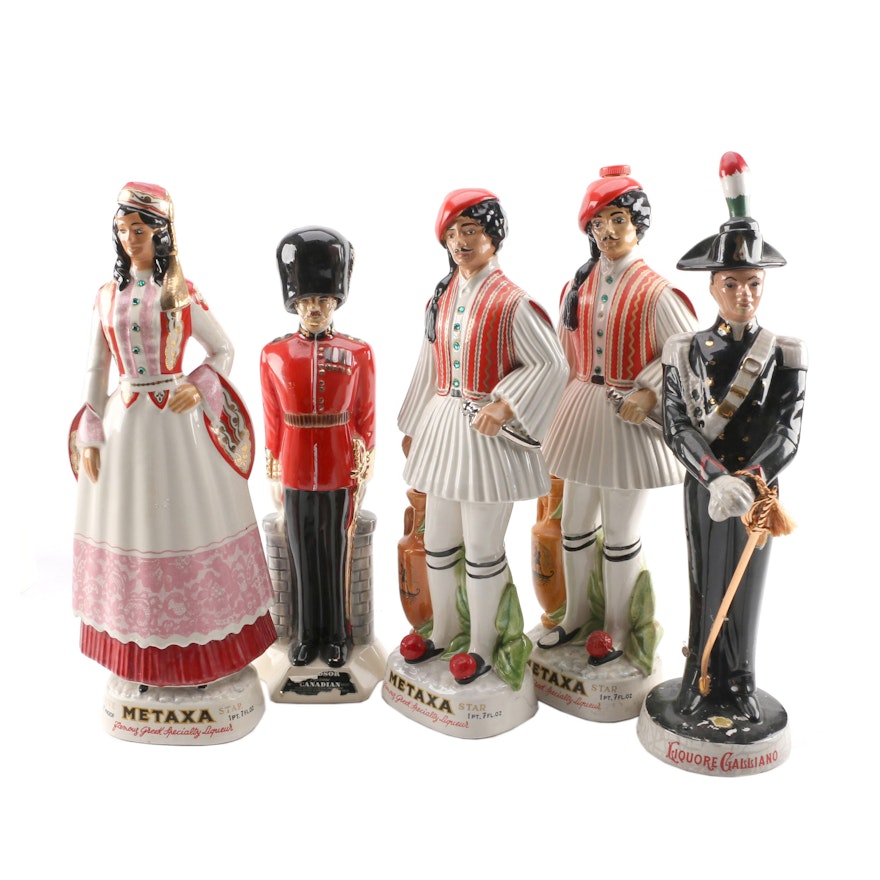 Spanish Figural Decanters