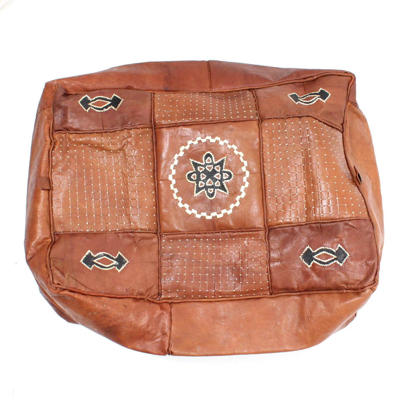 Leather Ottoman Cover