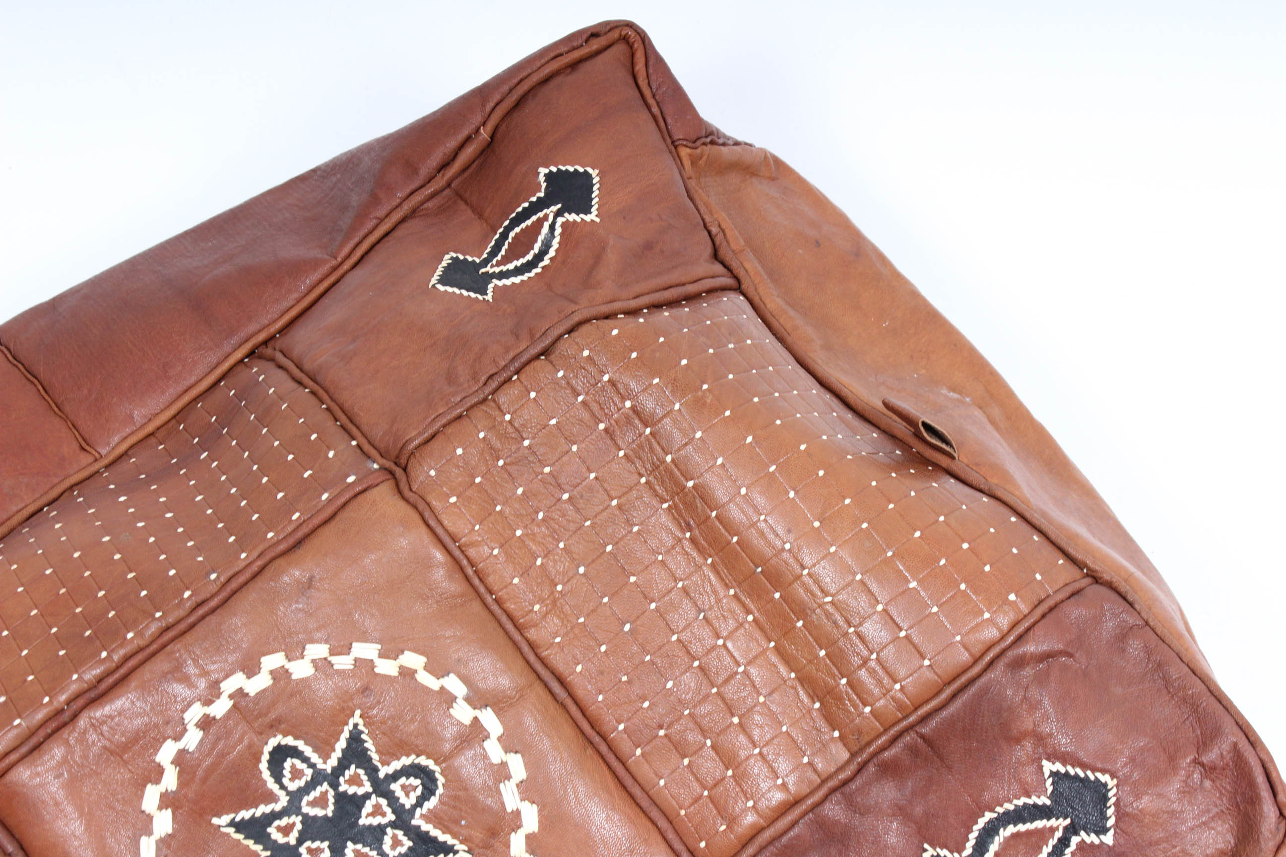 Leather Ottoman Cover