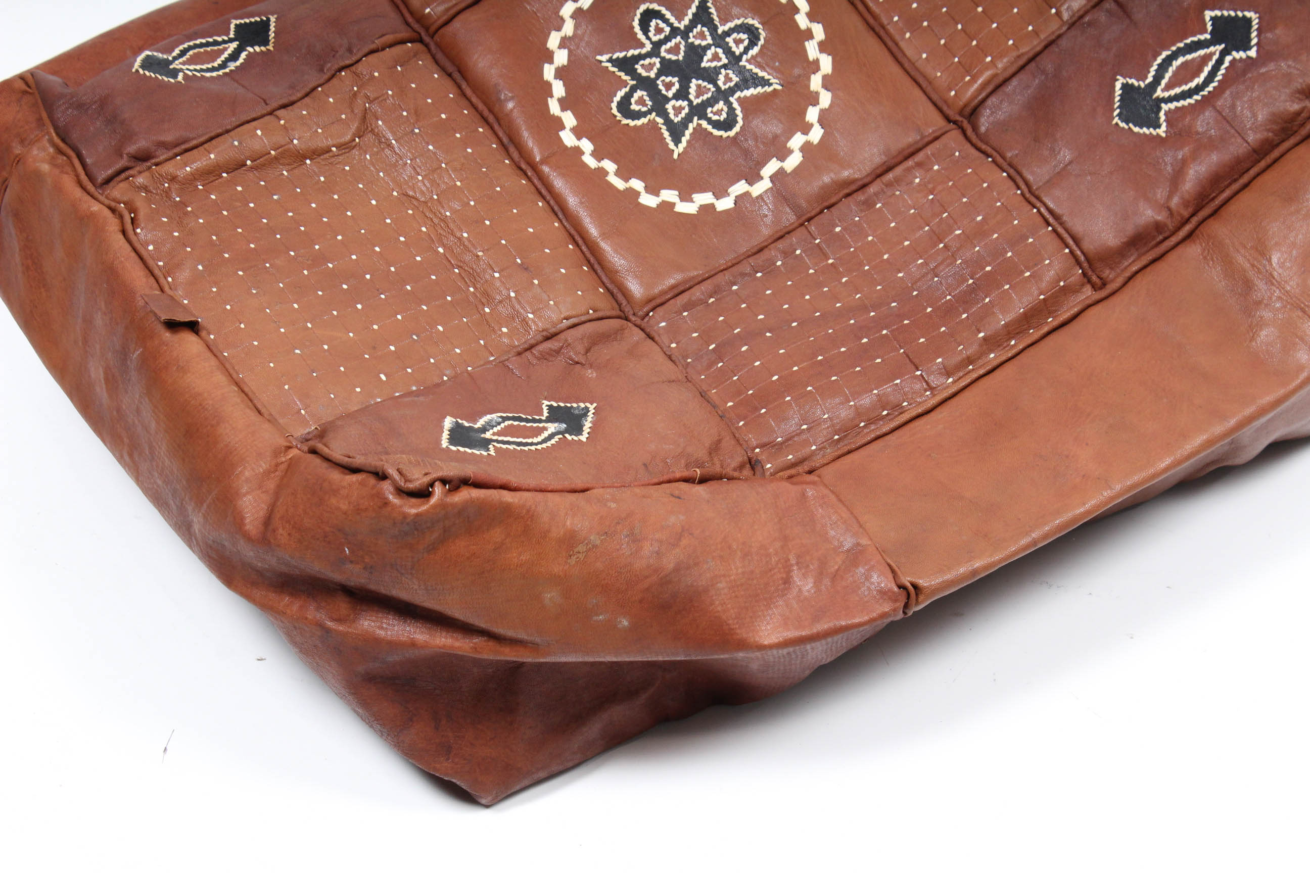 Leather Ottoman Cover