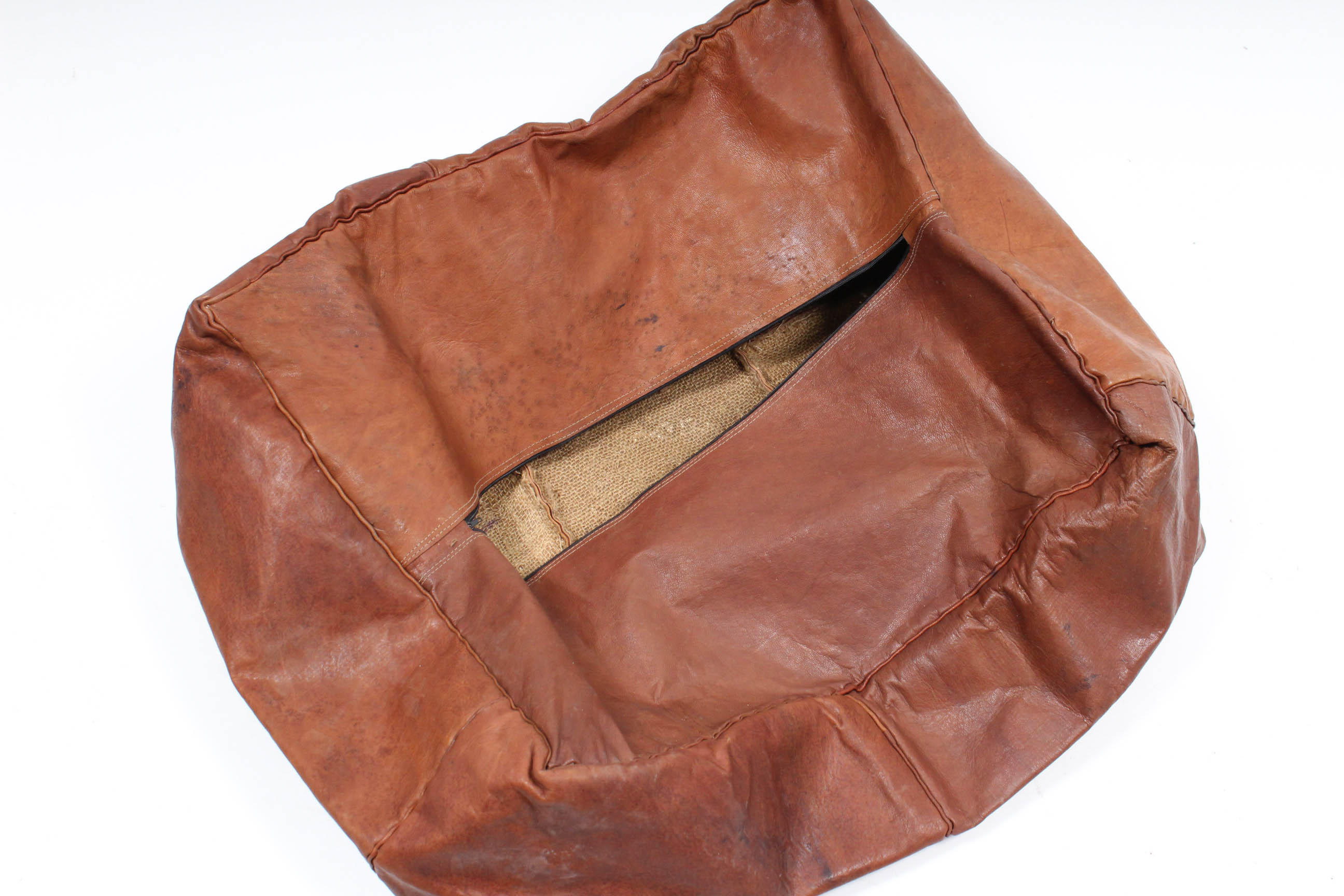 Leather Ottoman Cover