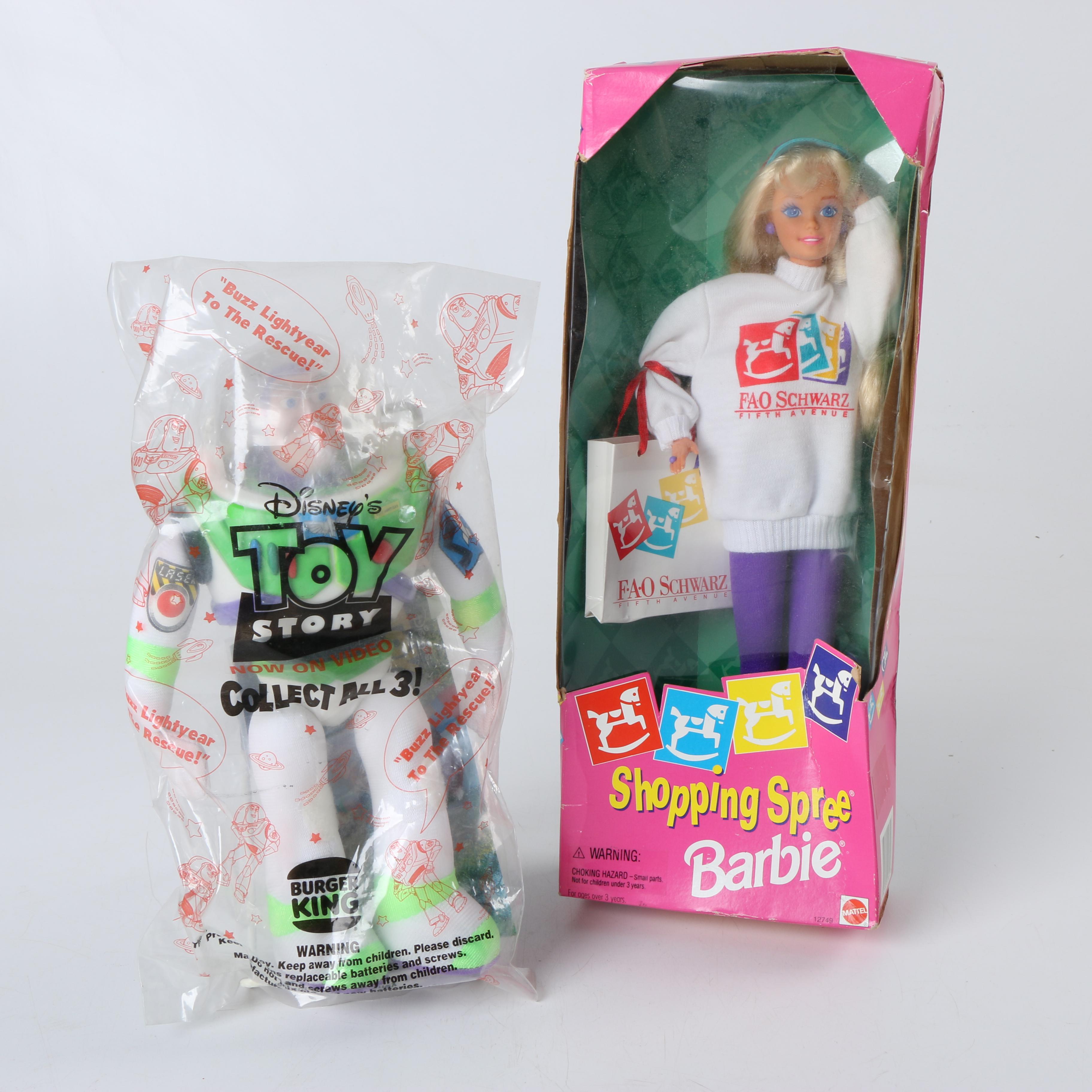 Buzz Lightyear and Shopping Spree Barbie