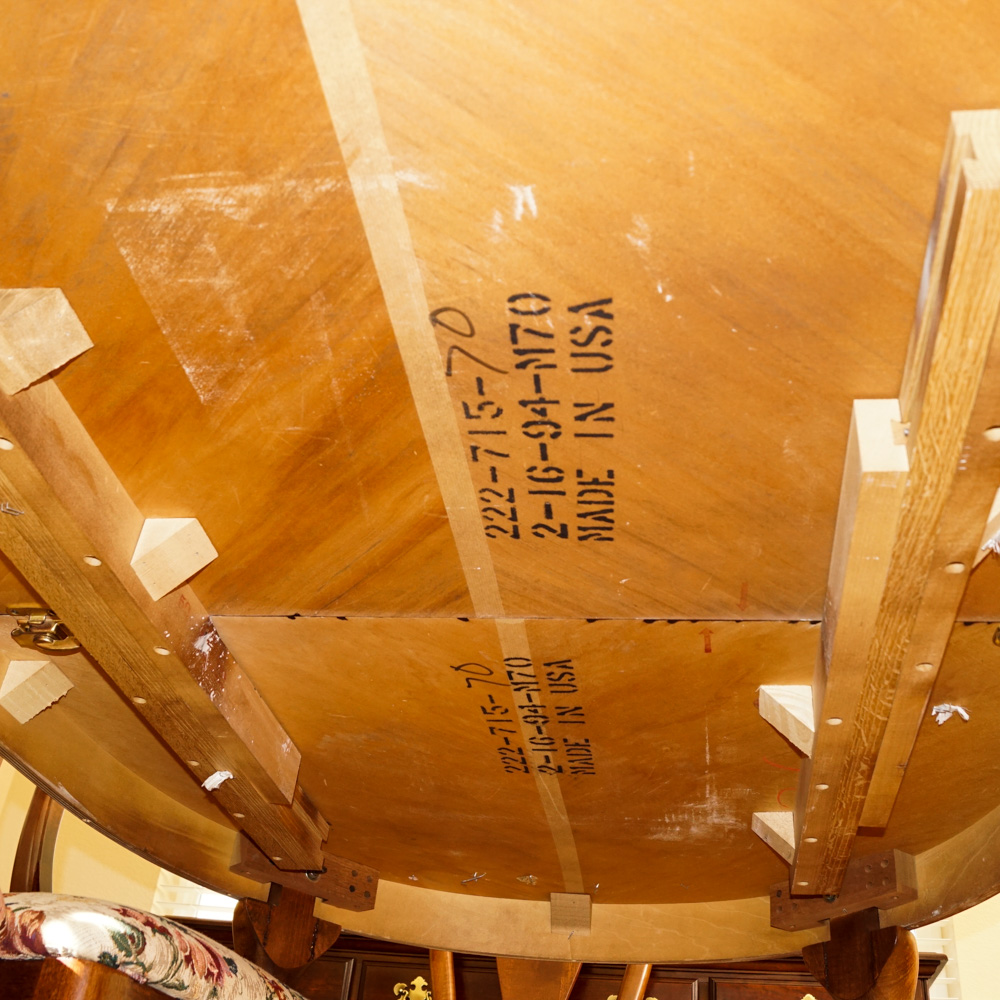 American Drew Queen Anne Style Dining Table and Chairs