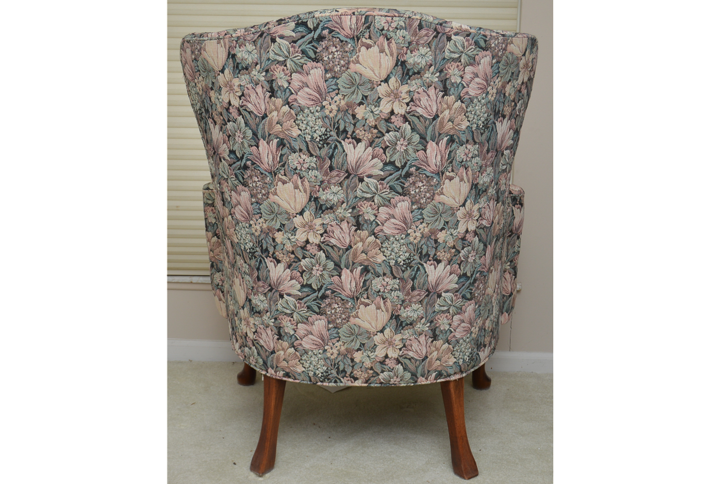 Pair of Queen Anne Style Wingback Chairs