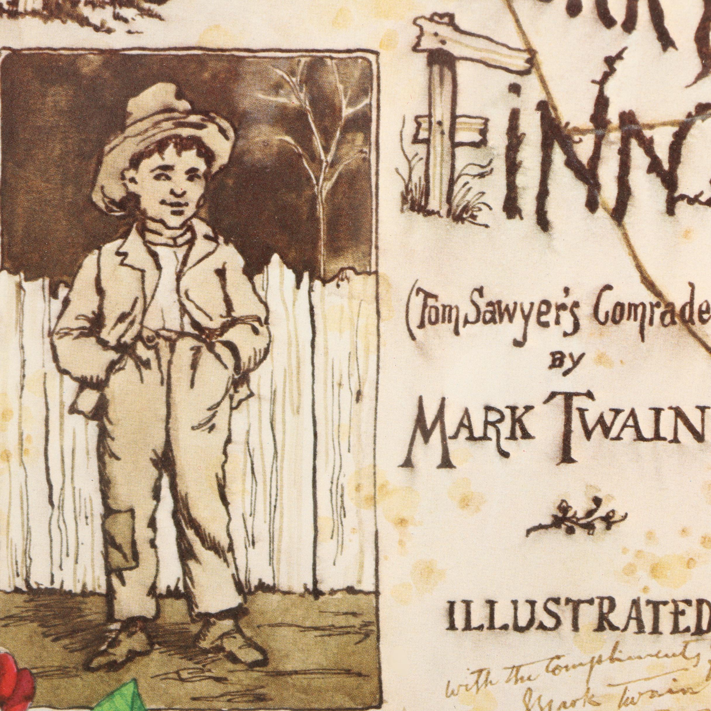 Limited Edition Offset Lithograph after Ben Black's "Compliments of Mark Twain"
