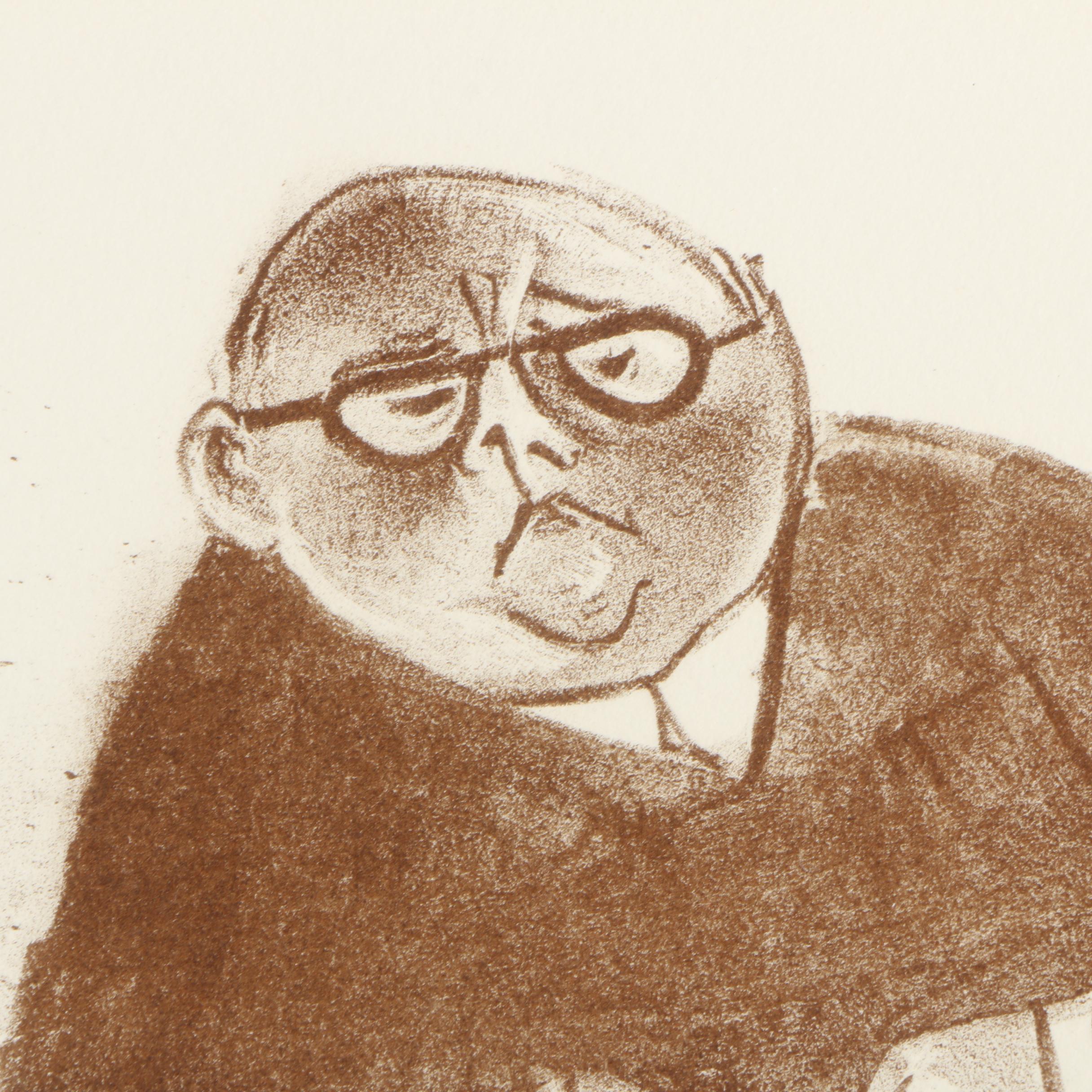 William Gropper Lithograph "Yes or No?"