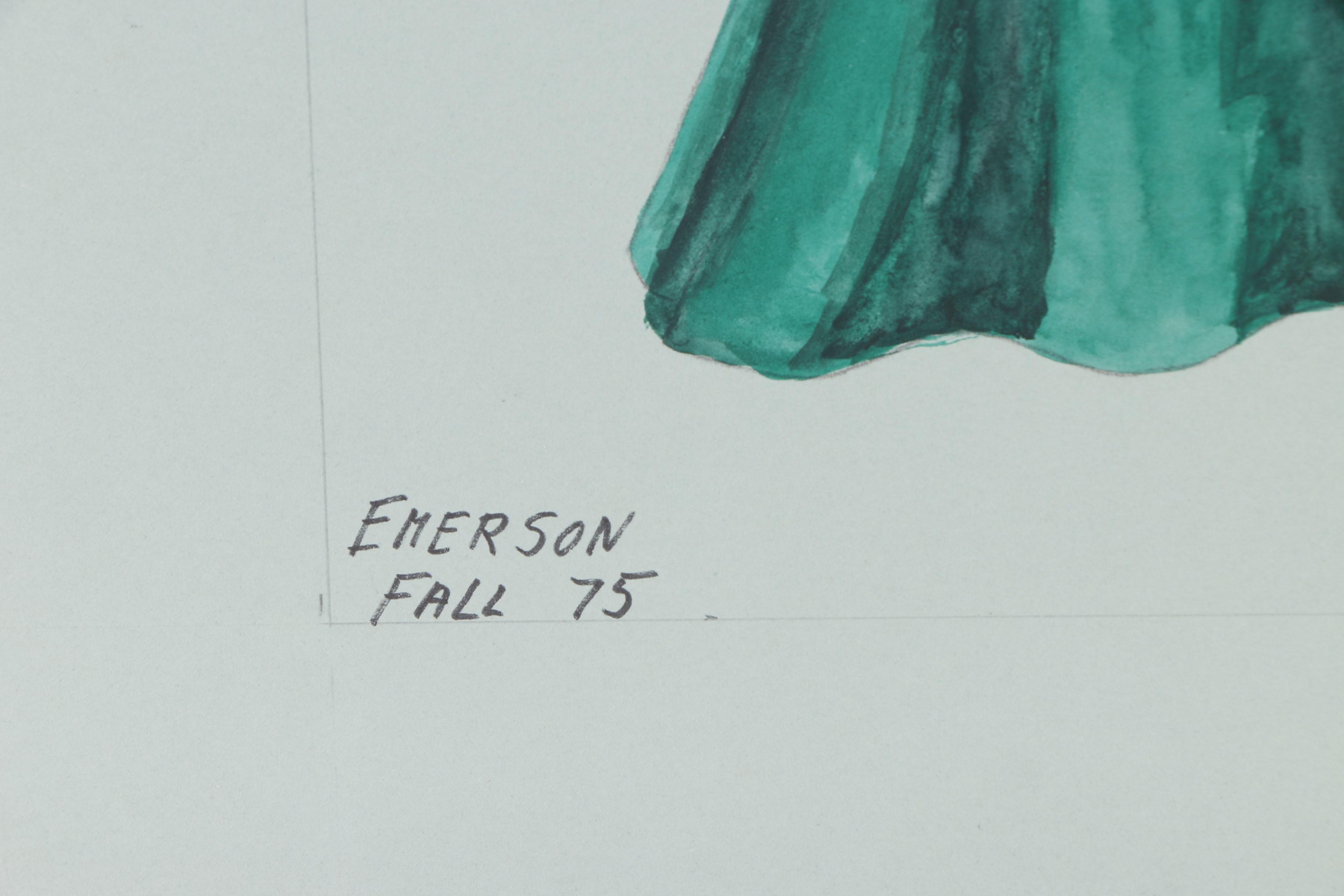 H. Trautmann Gouache Paintings of Costume Designs