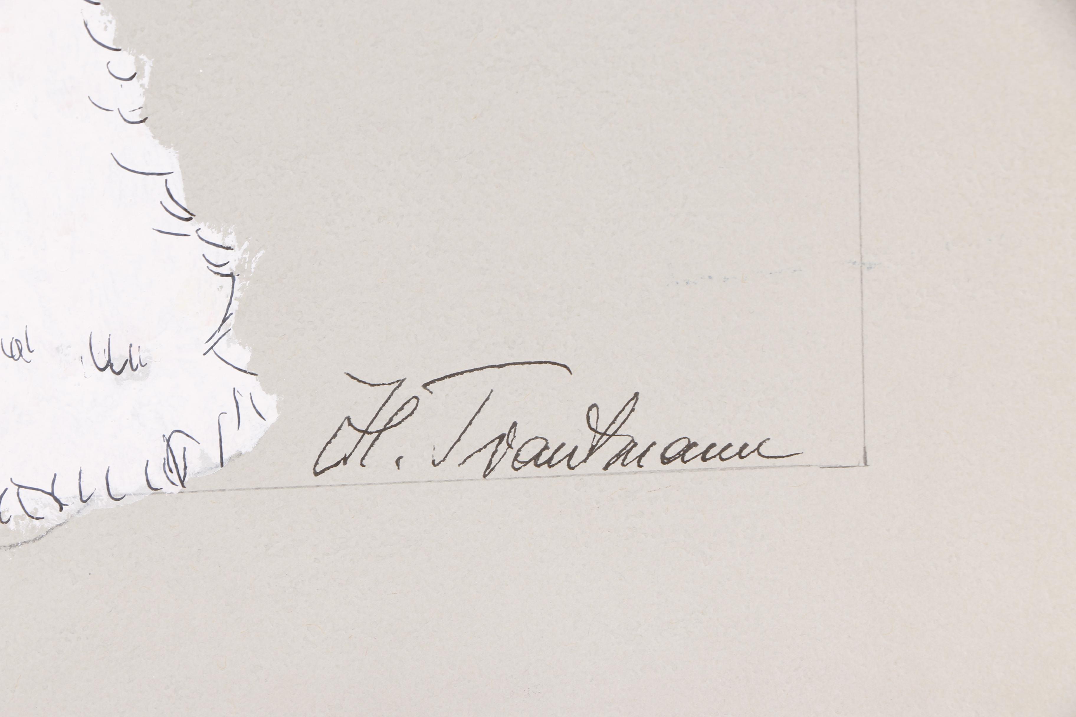 H. Trautmann Gouache Paintings of Costume Designs