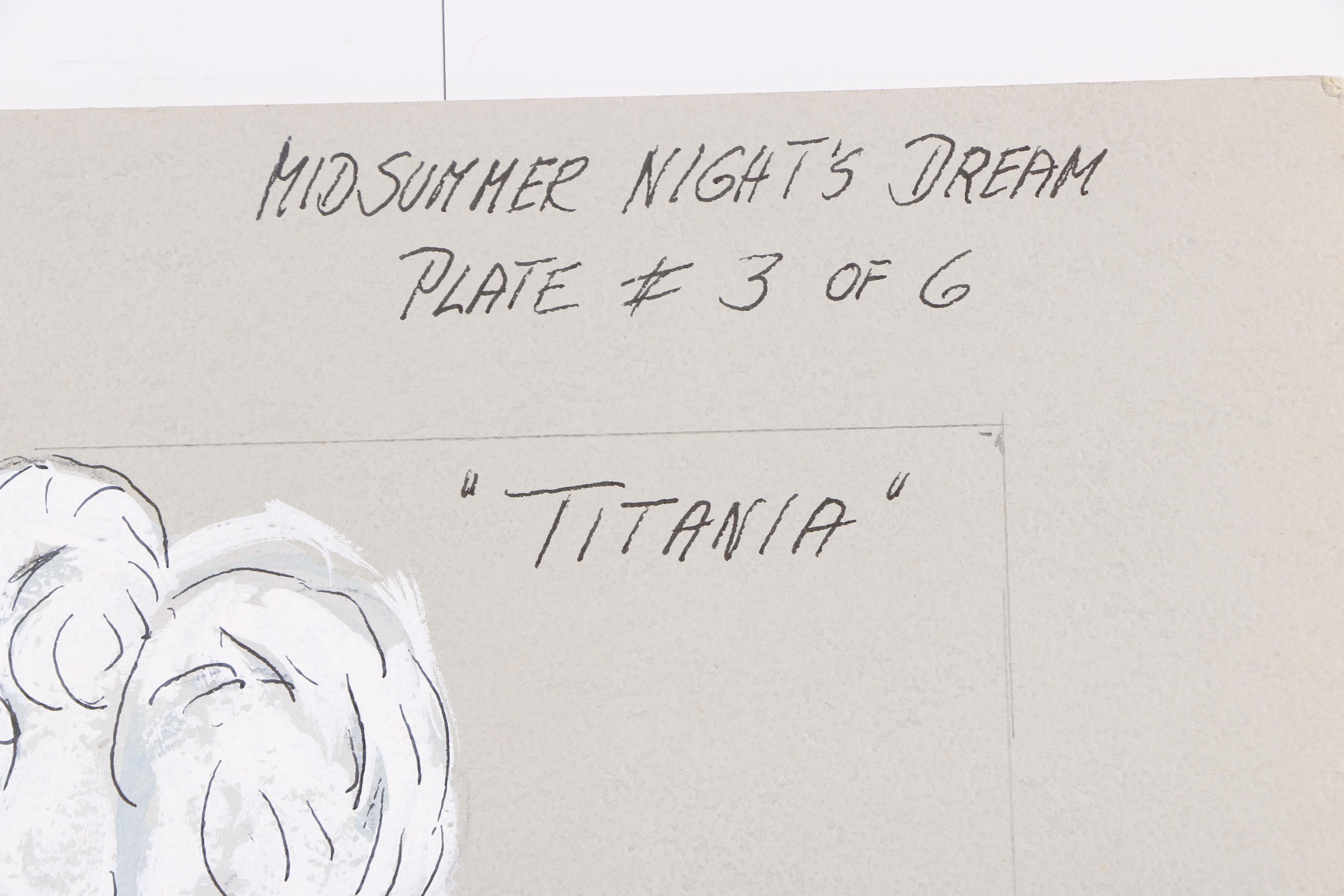 H. Trautmann Gouache Paintings of Costume Designs