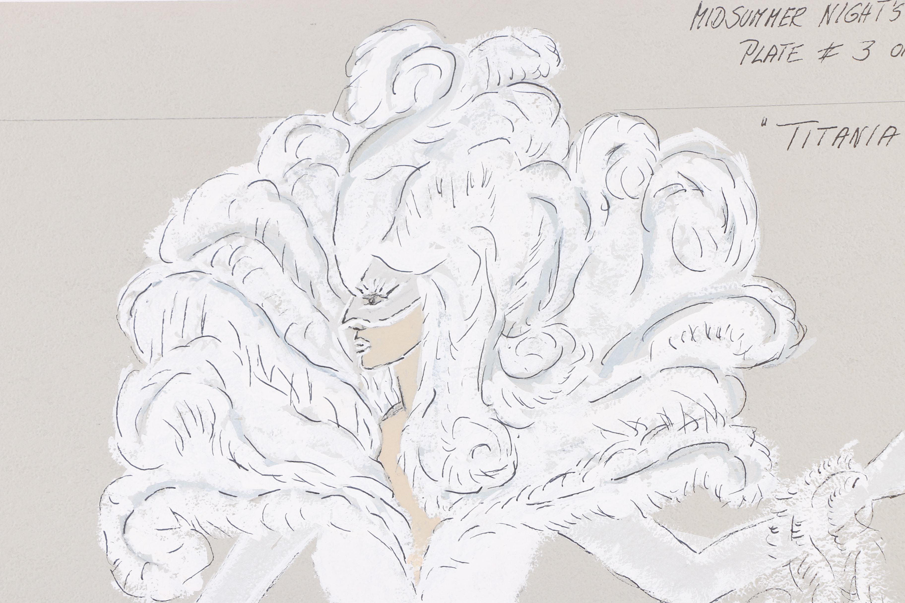 H. Trautmann Gouache Paintings of Costume Designs