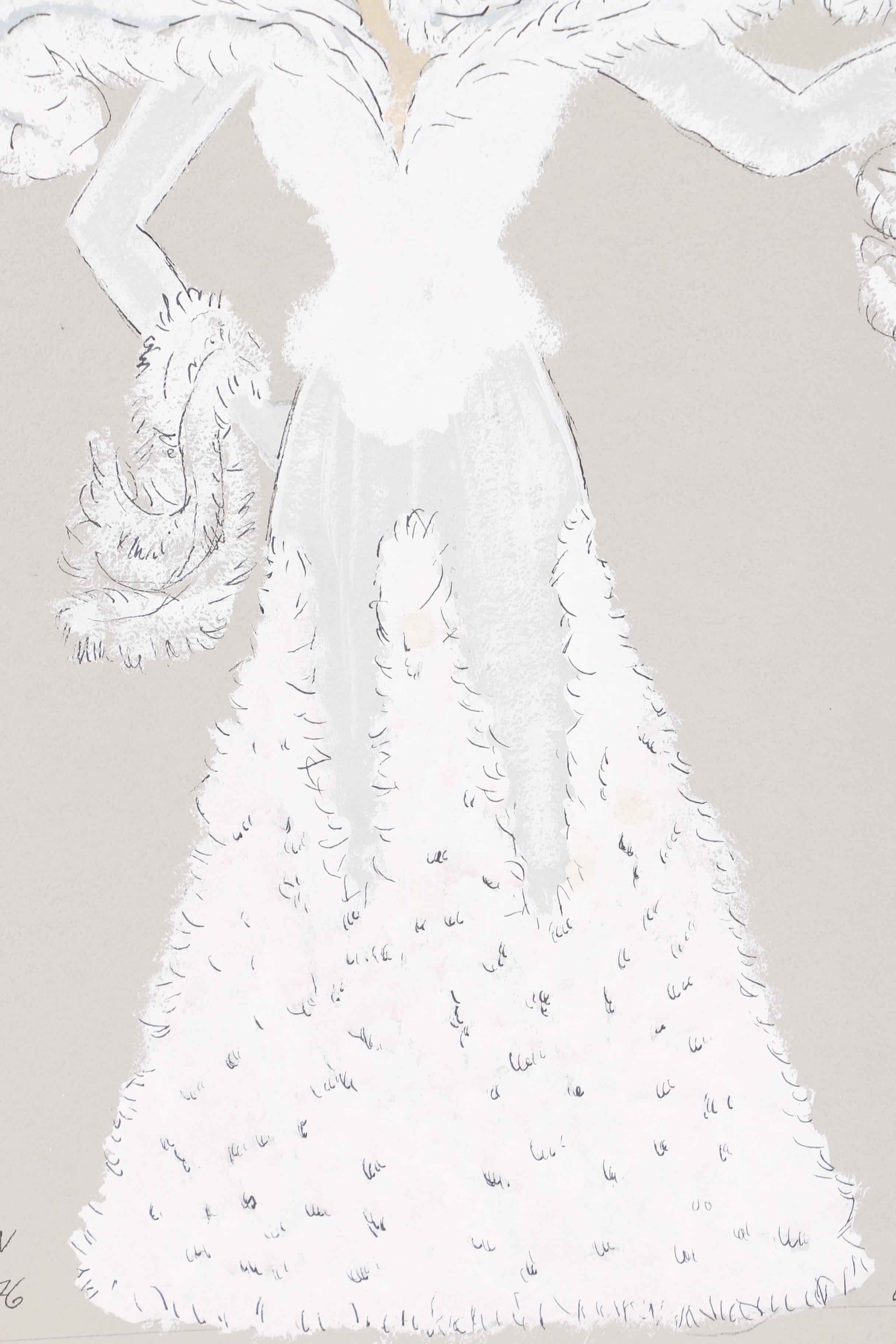 H. Trautmann Gouache Paintings of Costume Designs