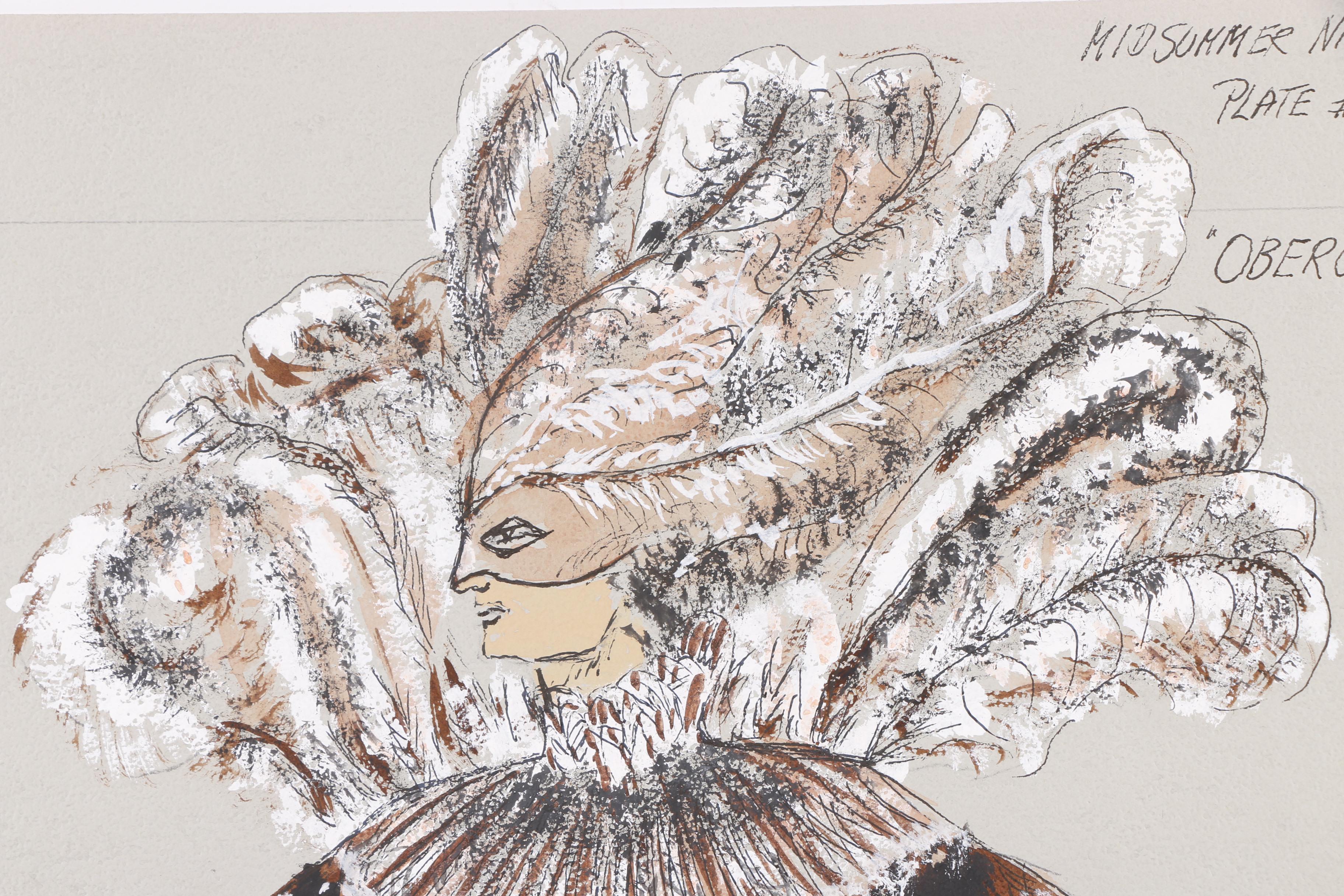 H. Trautmann Gouache Paintings of Costume Designs