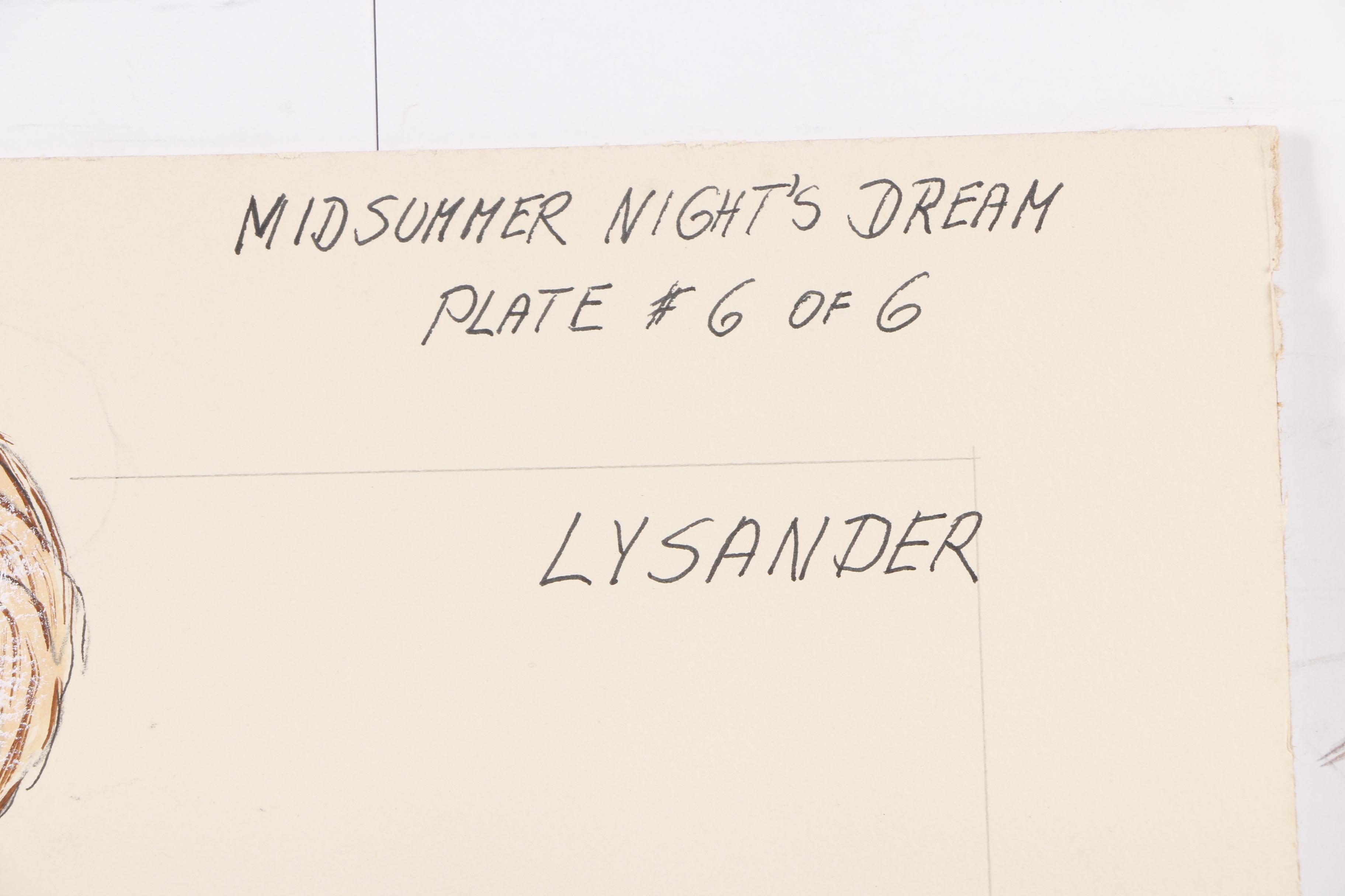 H. Trautmann Gouache Paintings of Costume Designs