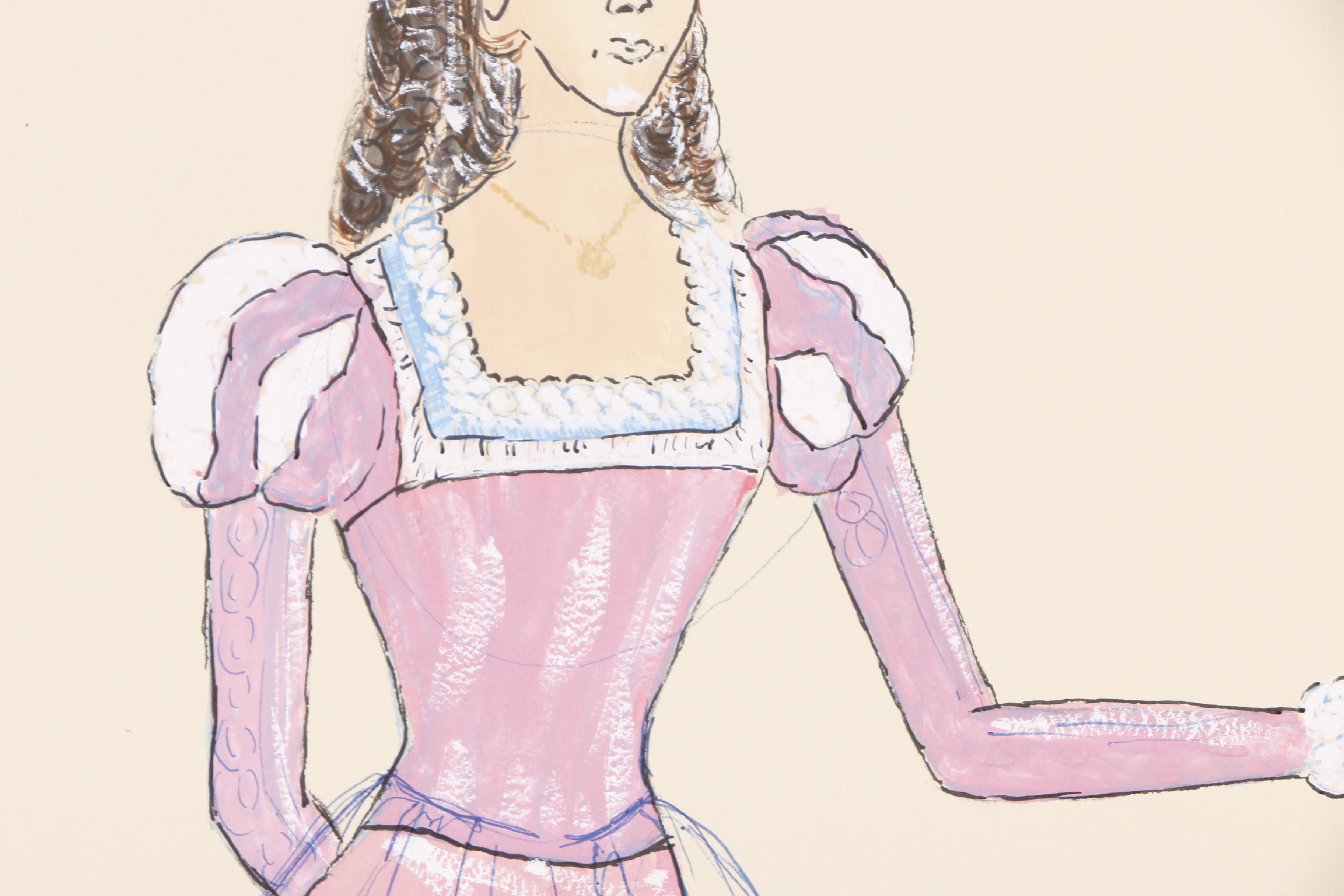 H. Trautmann Gouache Paintings of Costume Designs