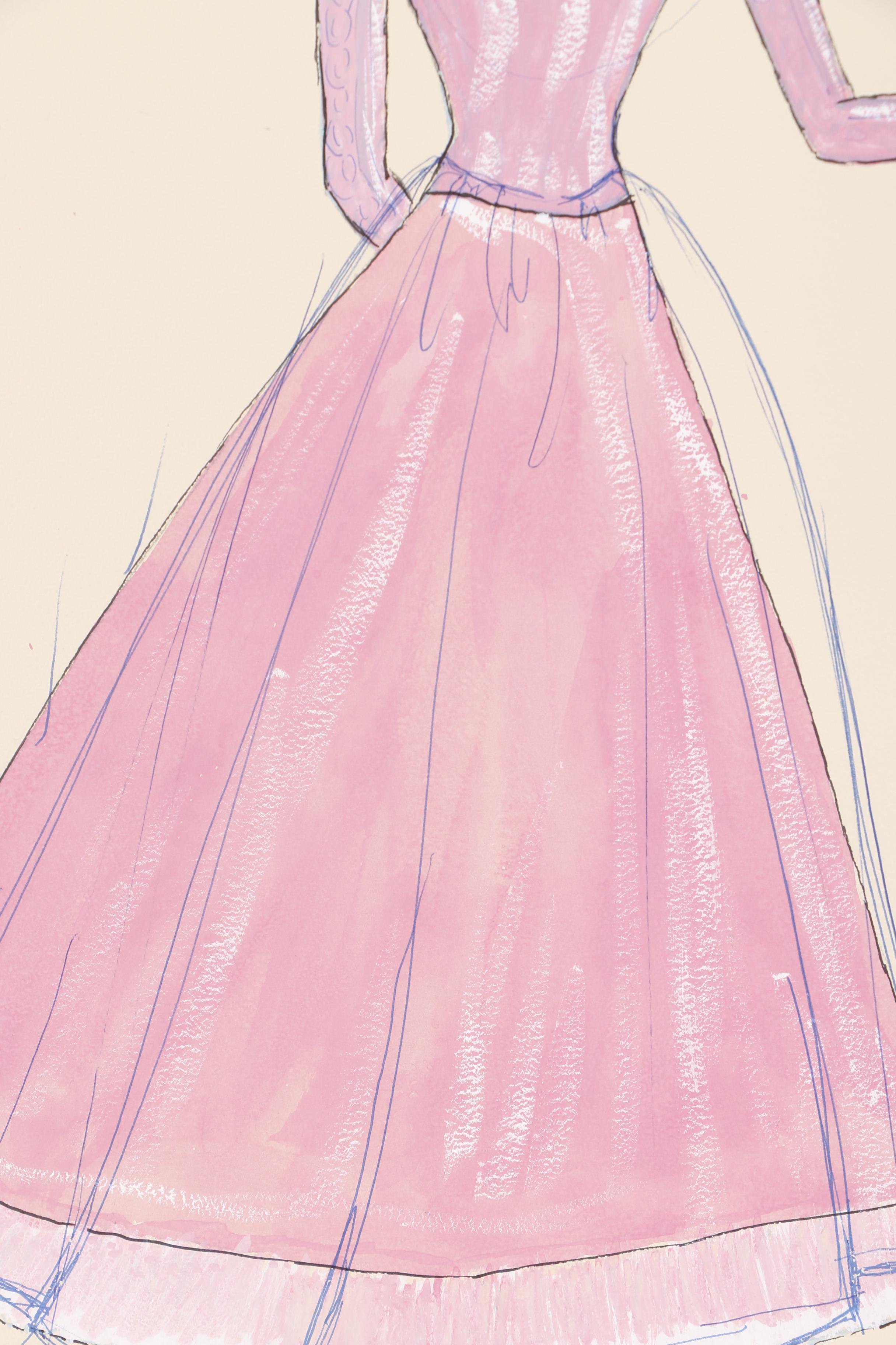 H. Trautmann Gouache Paintings of Costume Designs