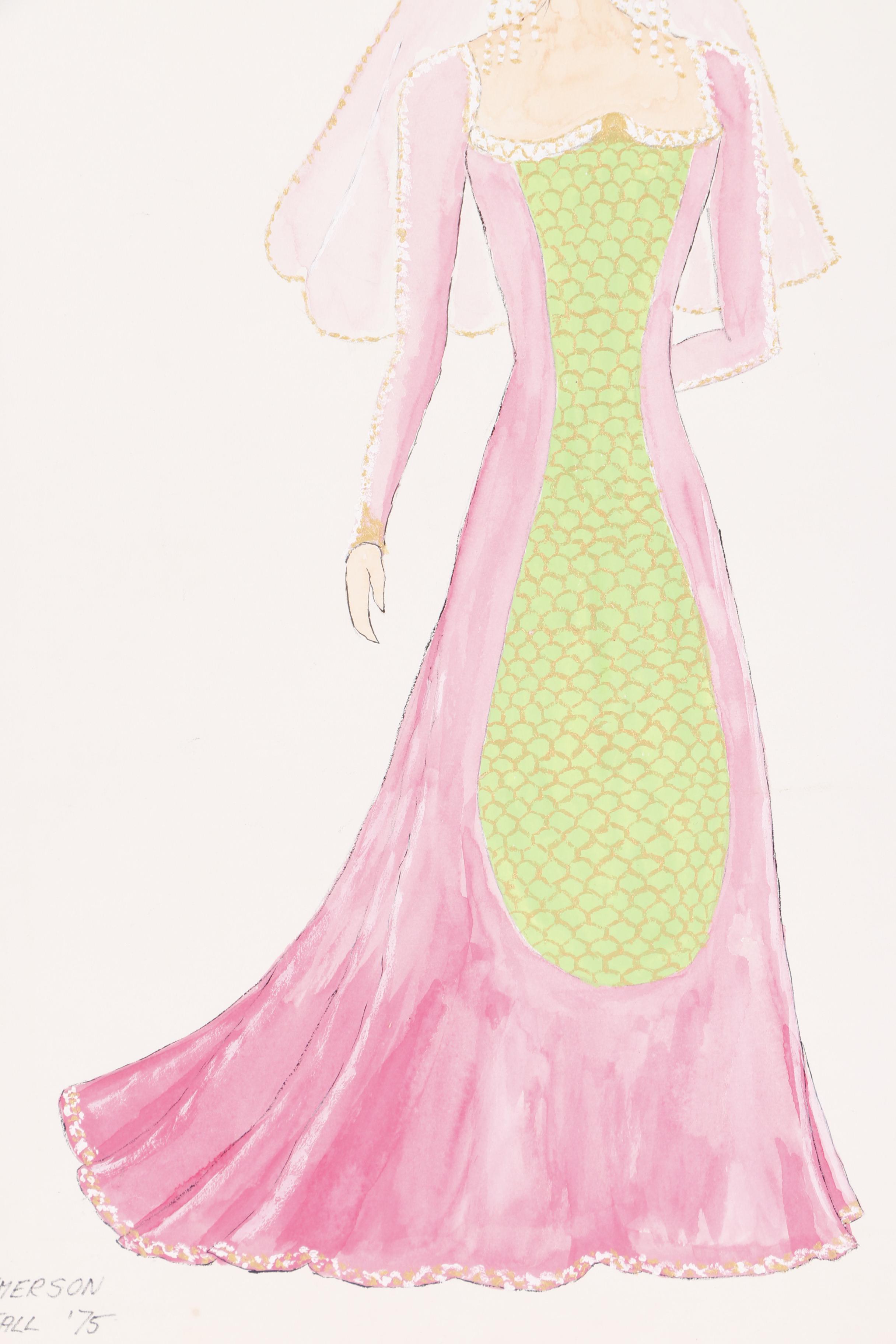 H. Trautmann Gouache Paintings of Costume Designs