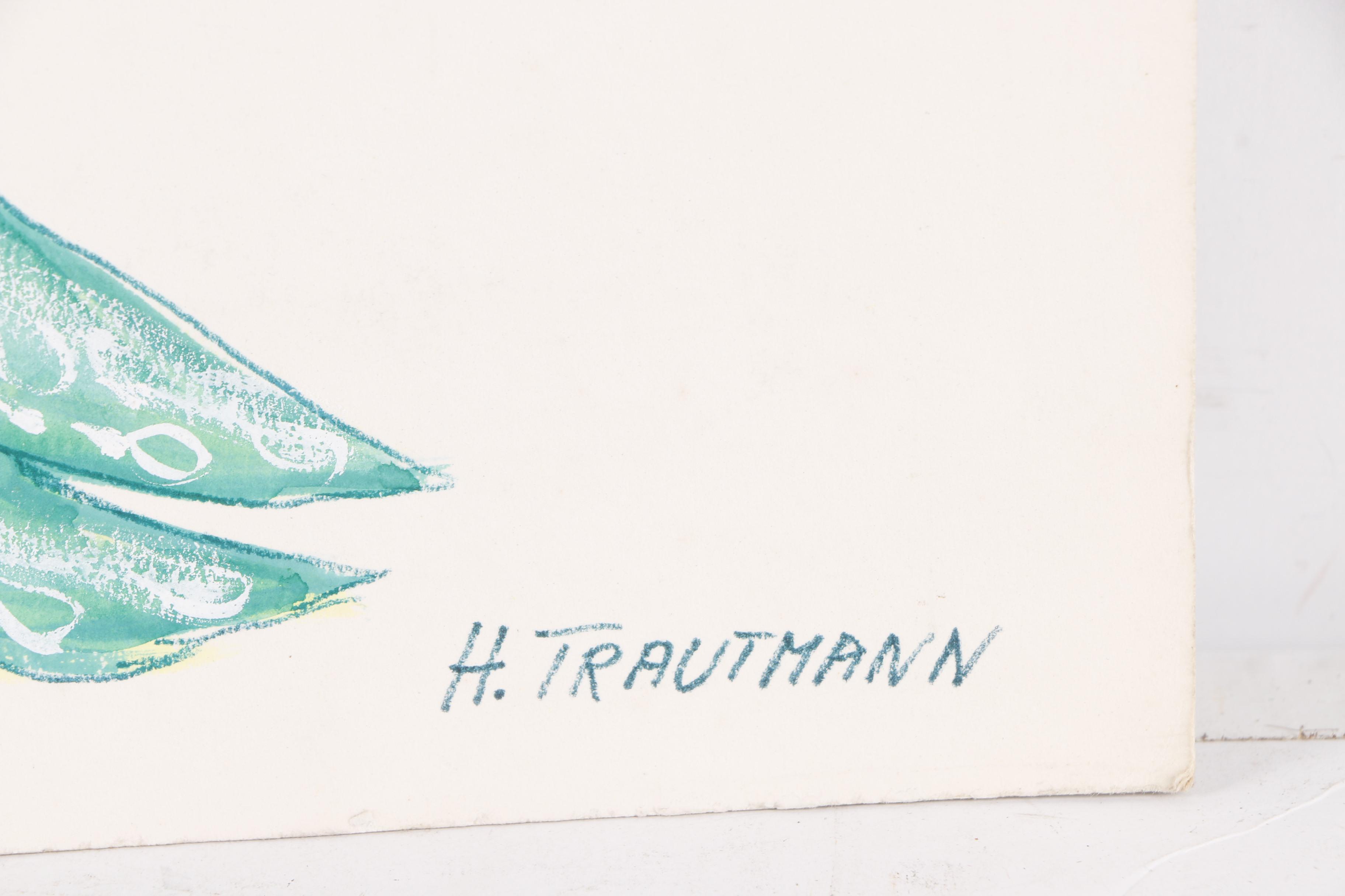H. Trautmann Gouache Paintings of Costume Designs