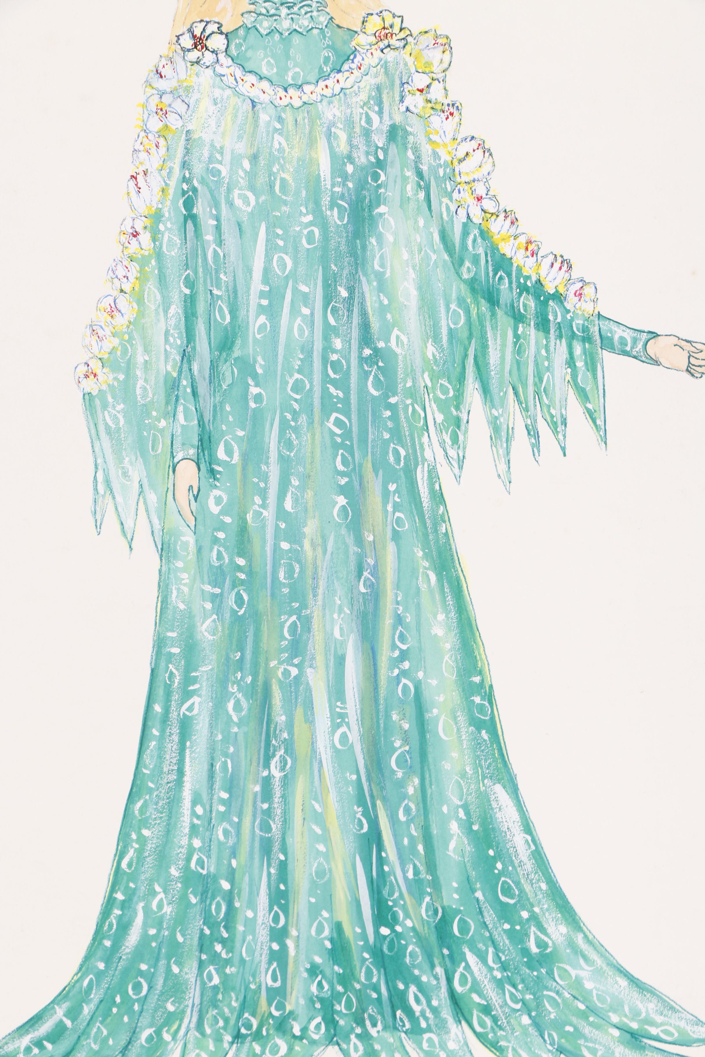 H. Trautmann Gouache Paintings of Costume Designs