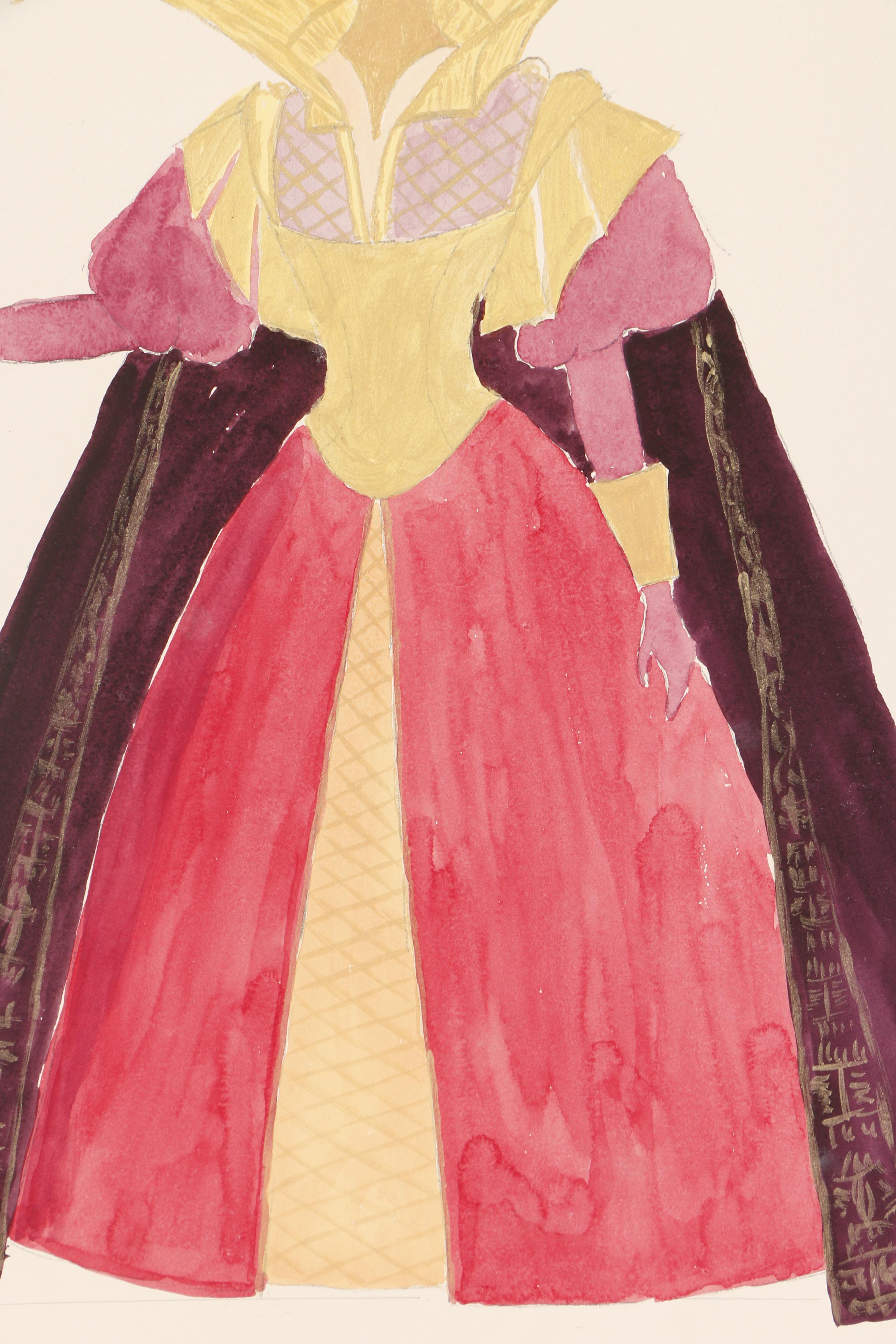 H. Trautmann Gouache Paintings of Costume Designs