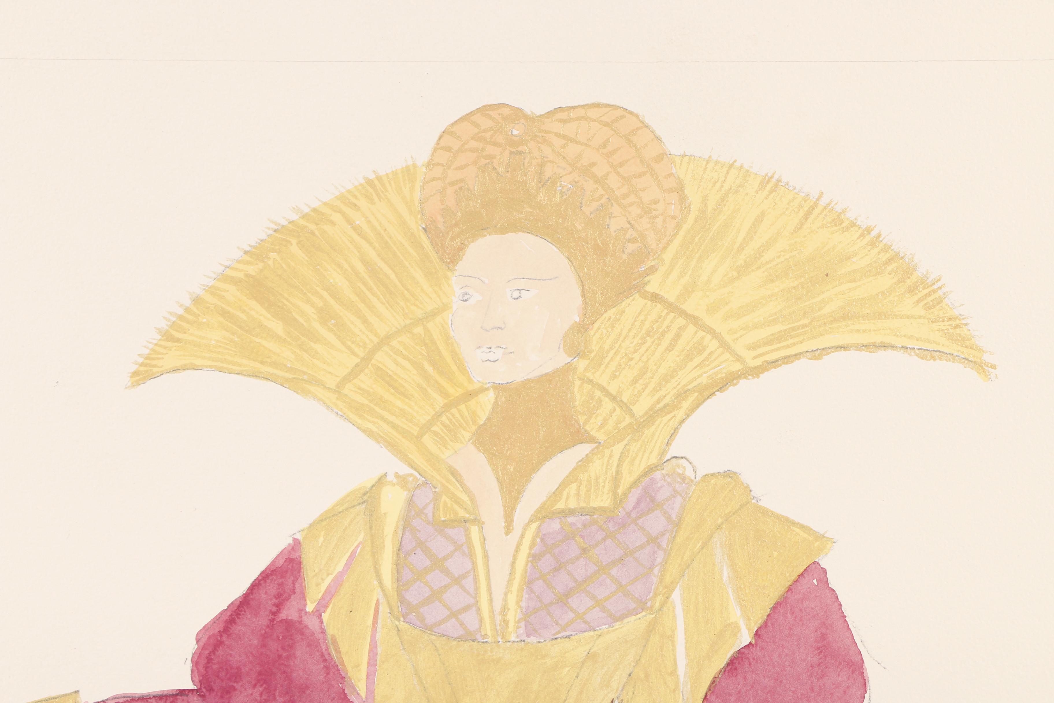 H. Trautmann Gouache Paintings of Costume Designs