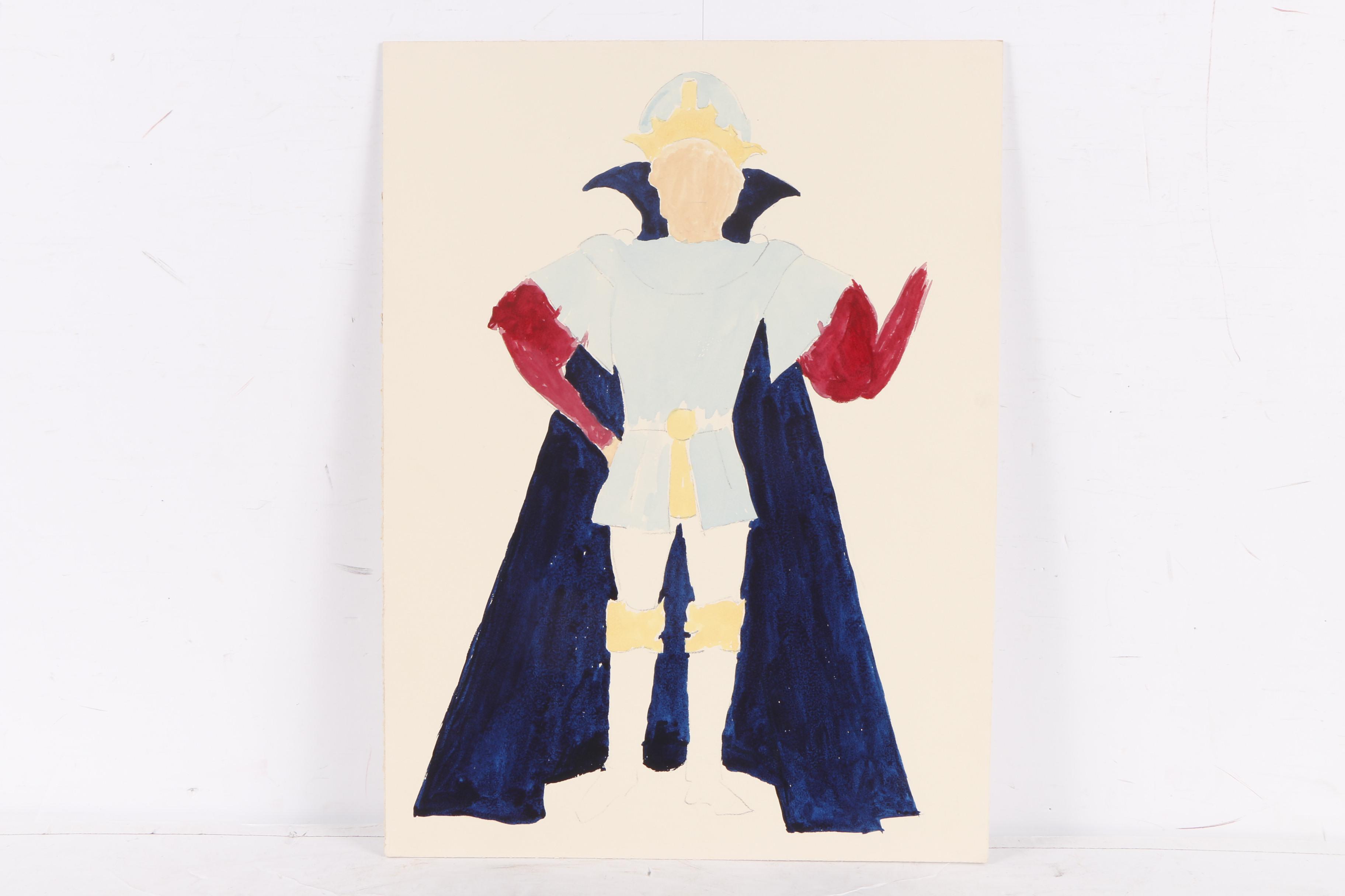 H. Trautmann Gouache Paintings of Costume Designs