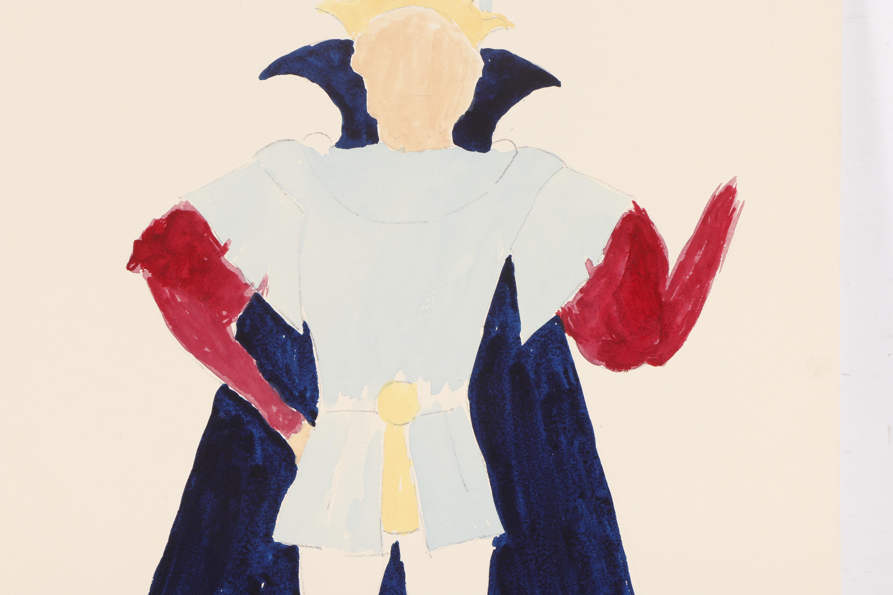 H. Trautmann Gouache Paintings of Costume Designs
