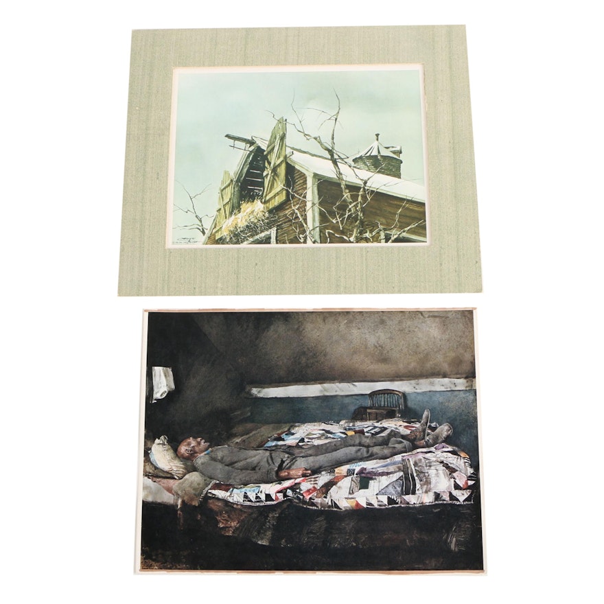 Rotogravure Prints After Andrew Wyeth and Carolyn Blish