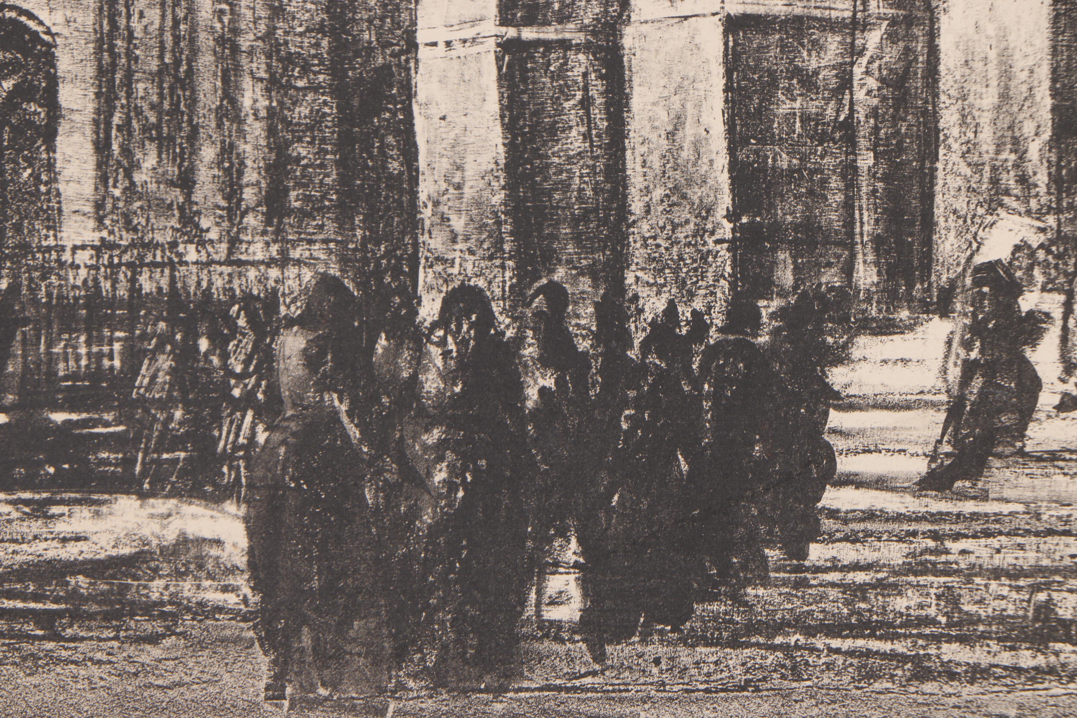 Lithographs on Paper Featuring "Chartres Cathedral"