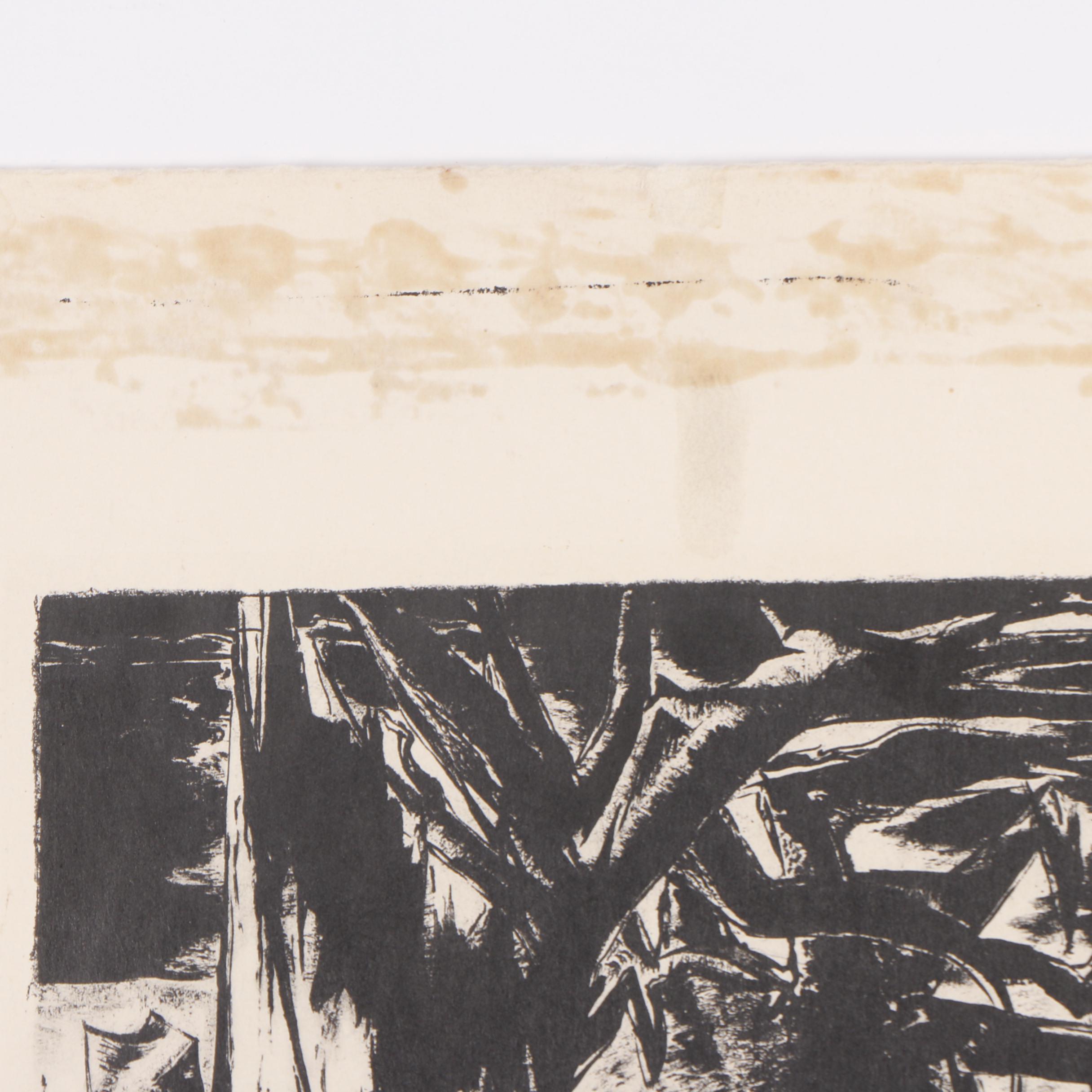 Lithographs on Paper Featuring "Chartres Cathedral"