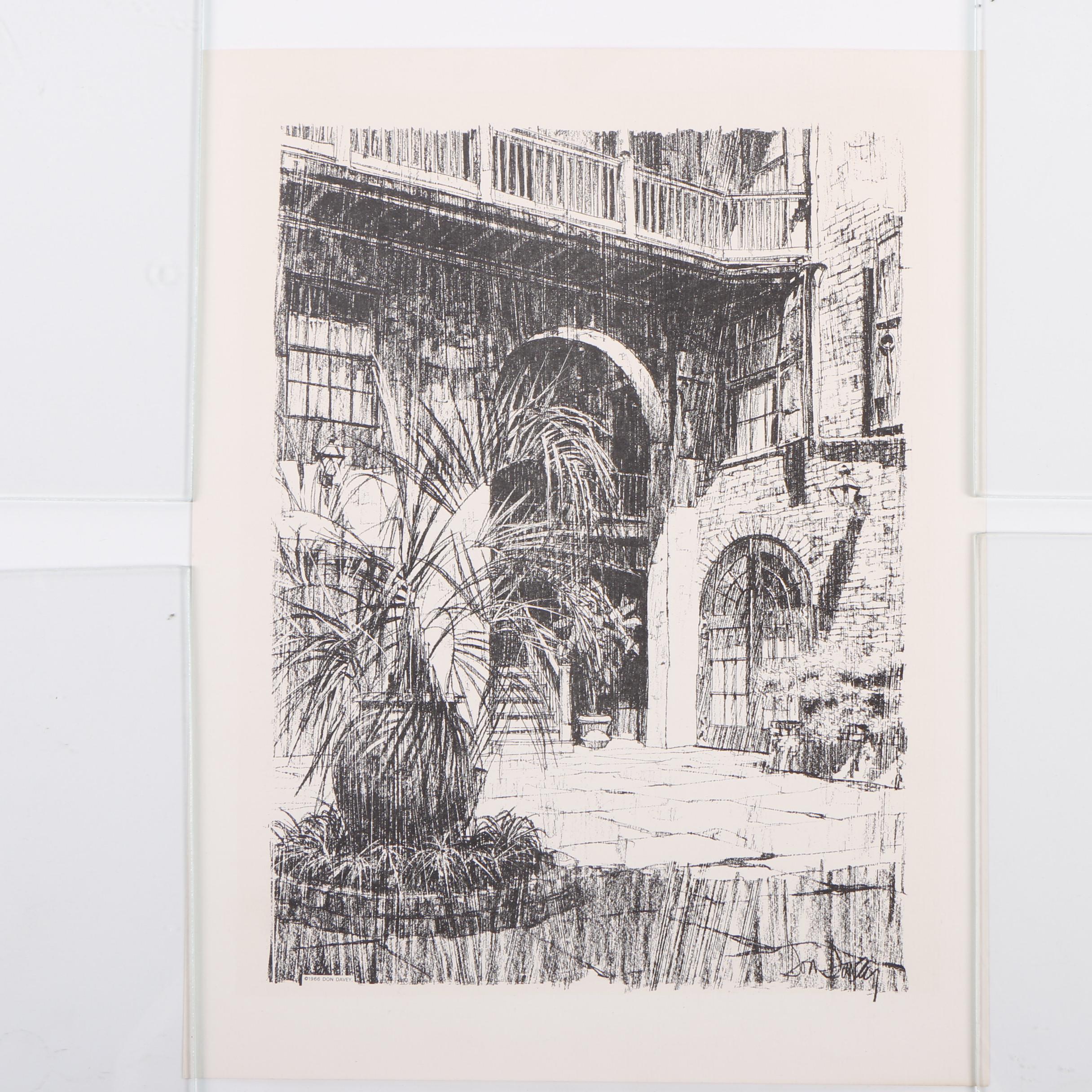 Lithographs on Paper Featuring "Chartres Cathedral"