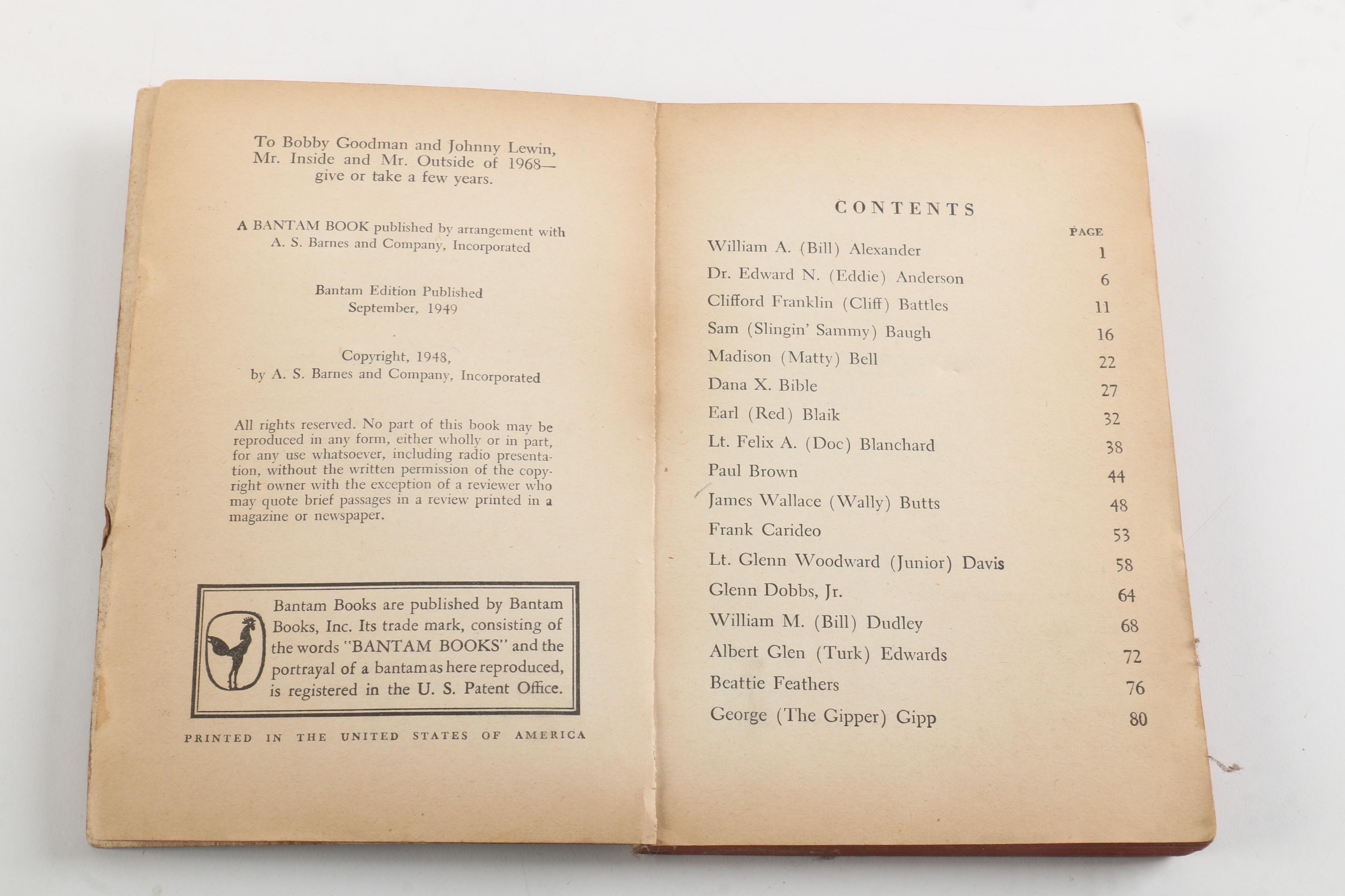 "Lucky to Be a Yankee" by Joe DiMaggio and Other Vintage Sports Paperbacks