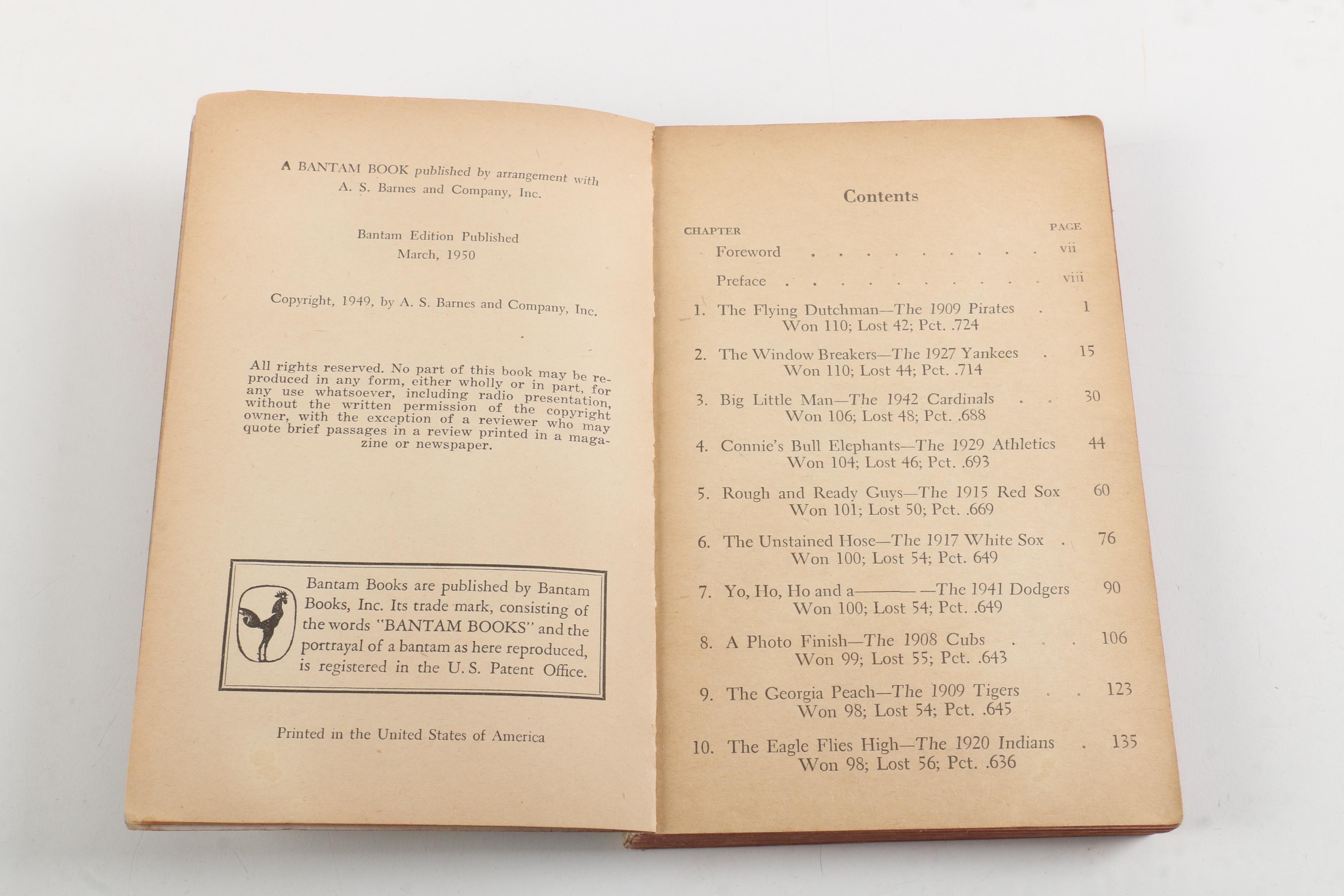 "Lucky to Be a Yankee" by Joe DiMaggio and Other Vintage Sports Paperbacks