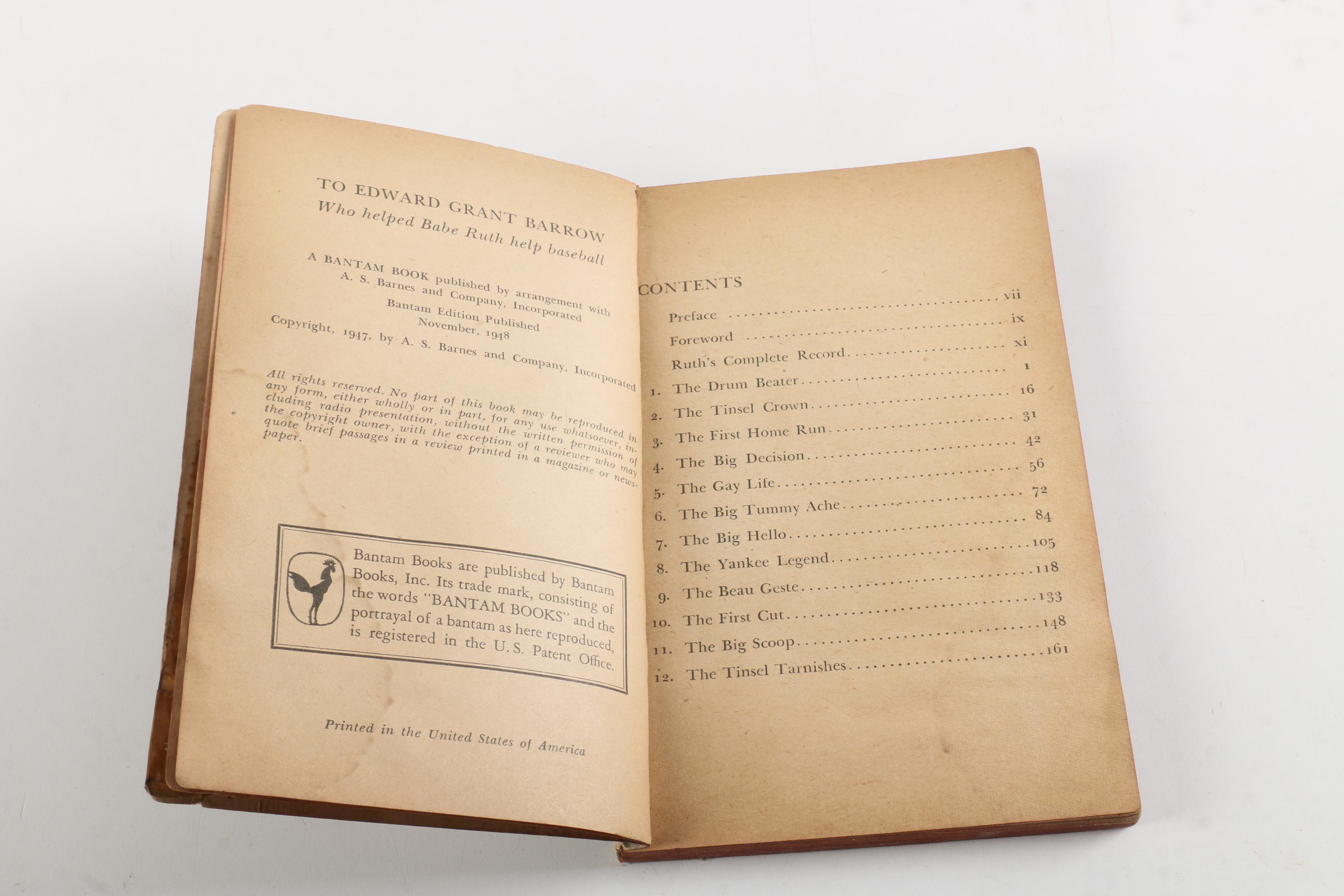 "Lucky to Be a Yankee" by Joe DiMaggio and Other Vintage Sports Paperbacks