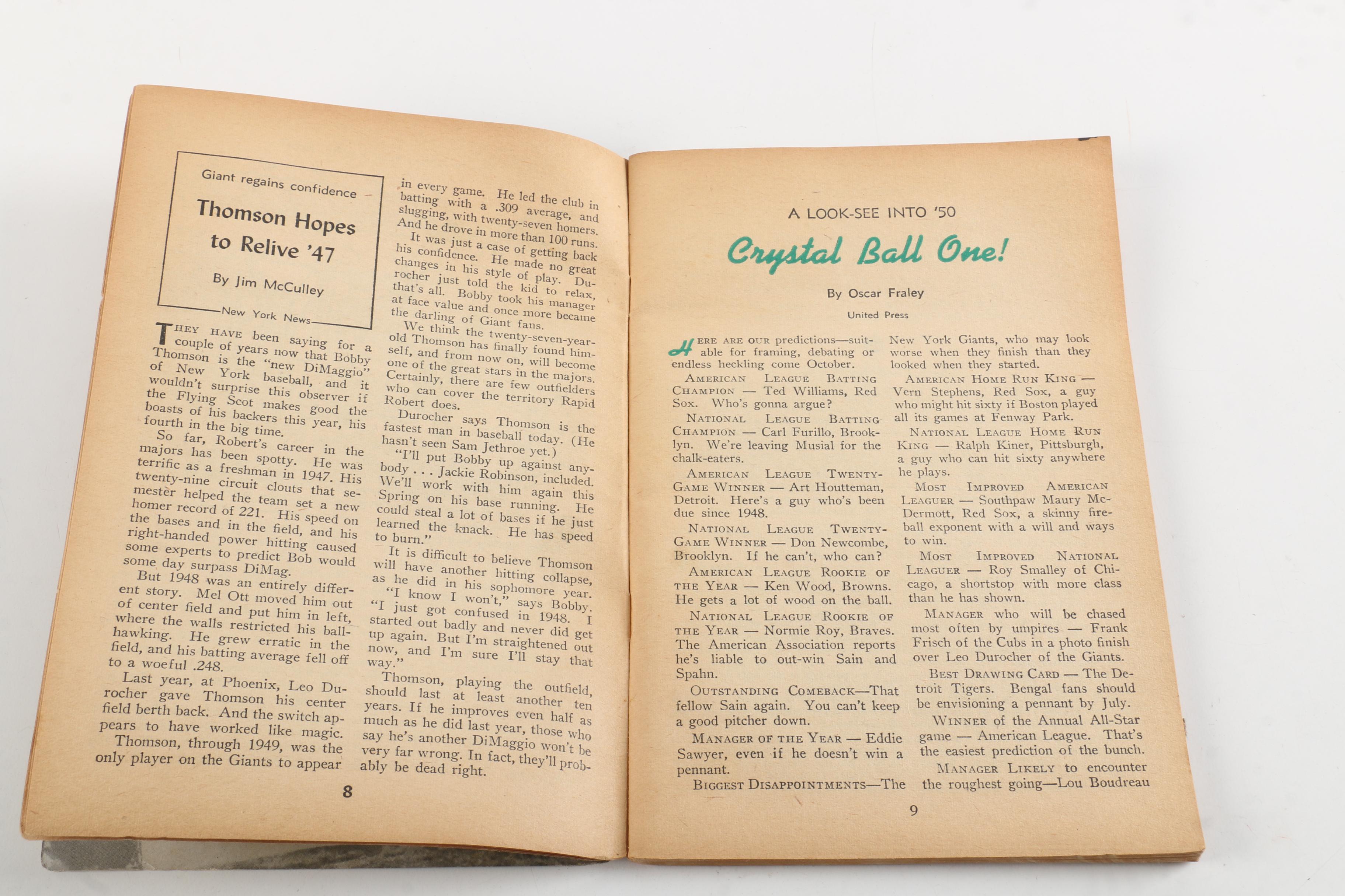 "Lucky to Be a Yankee" by Joe DiMaggio and Other Vintage Sports Paperbacks
