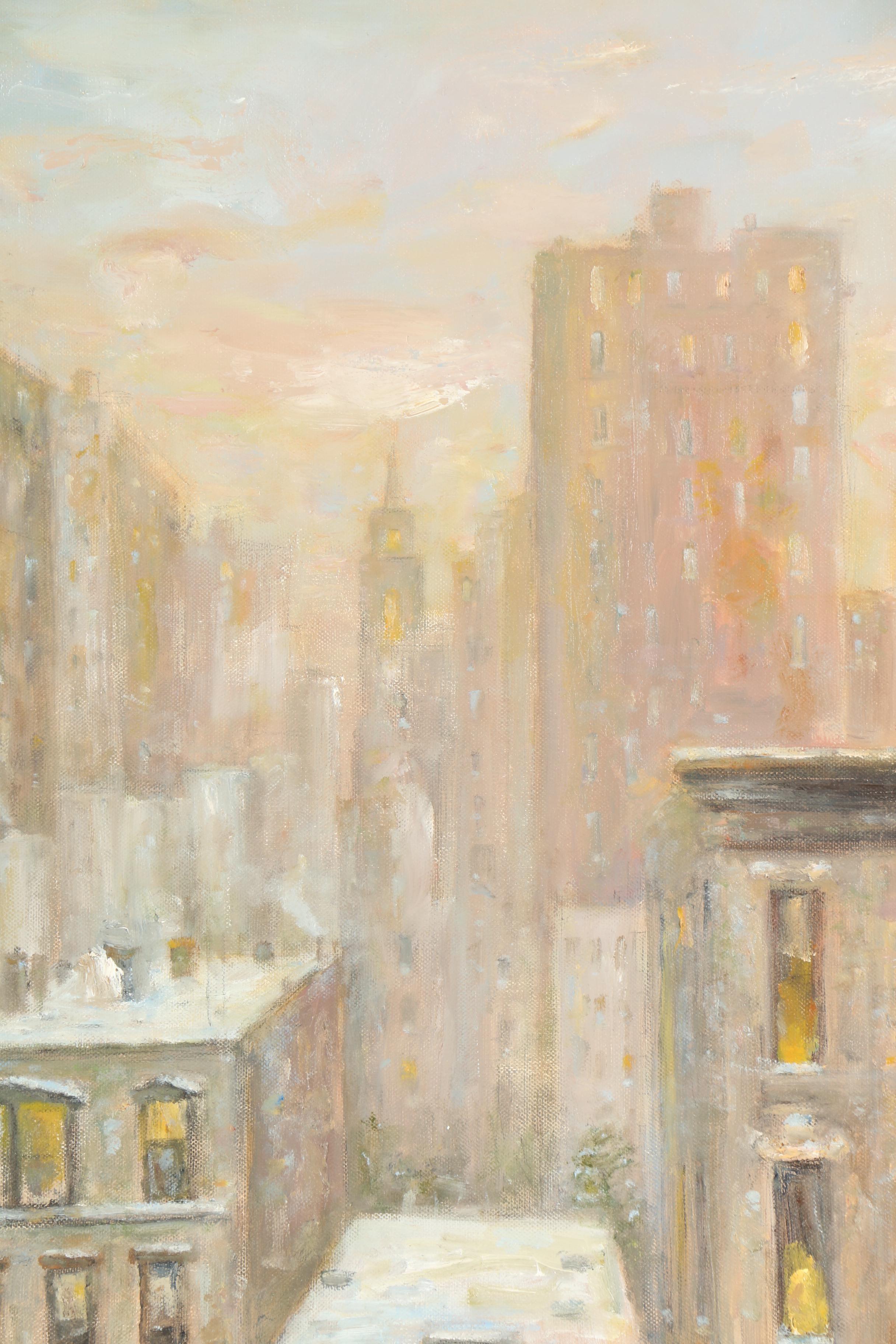 Joseph P. Grieco Oil Painting "Rooftops"