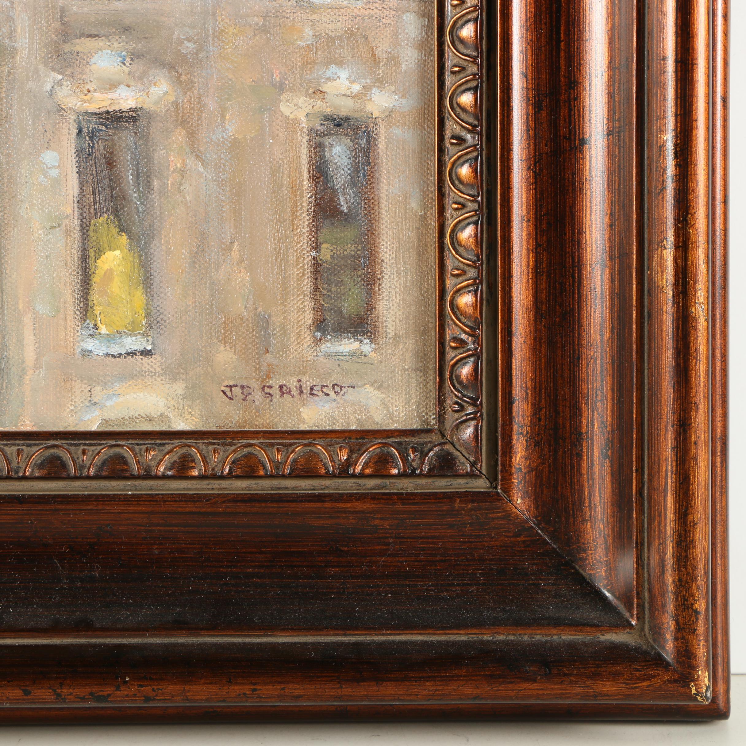 Joseph P. Grieco Oil Painting "Rooftops"