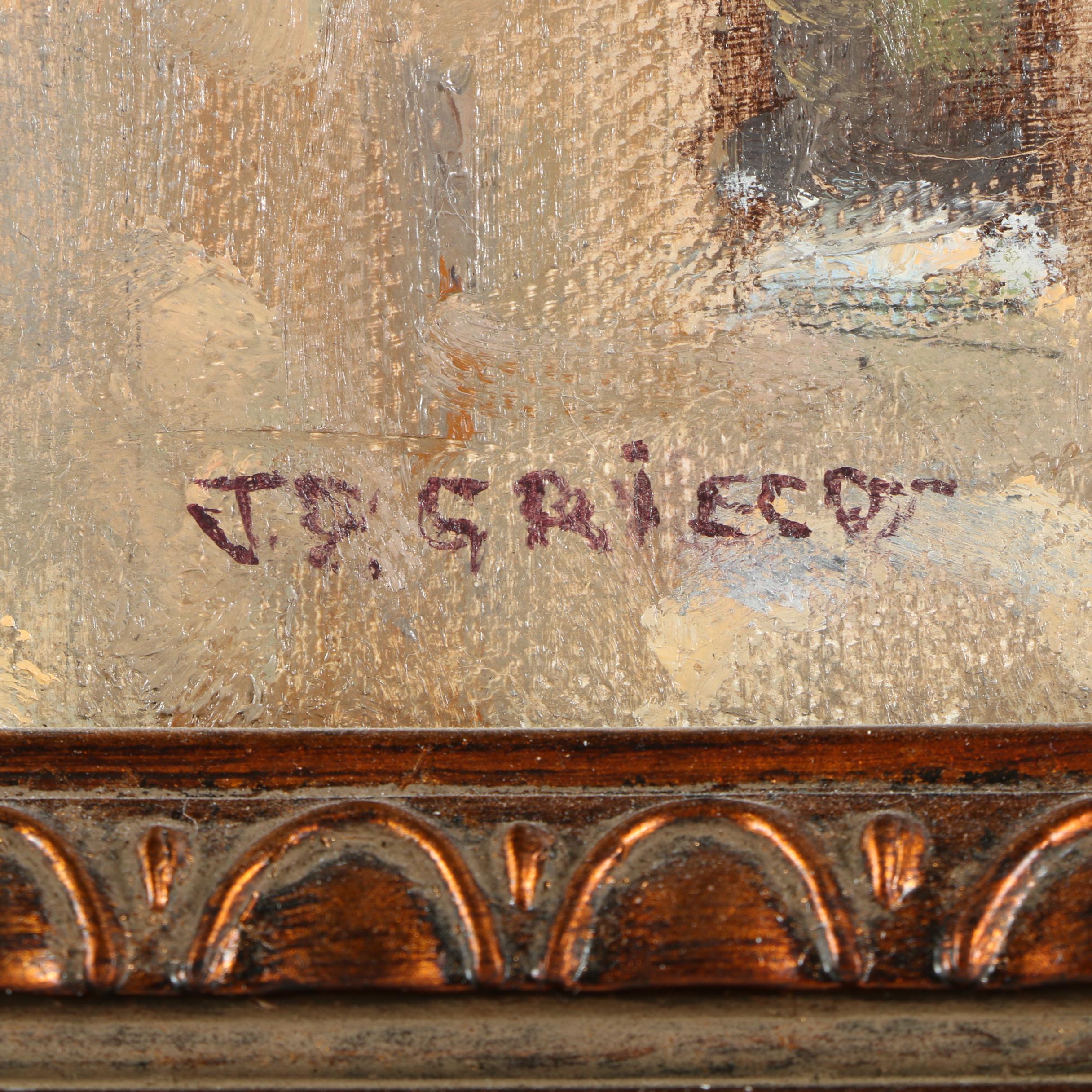 Joseph P. Grieco Oil Painting "Rooftops"