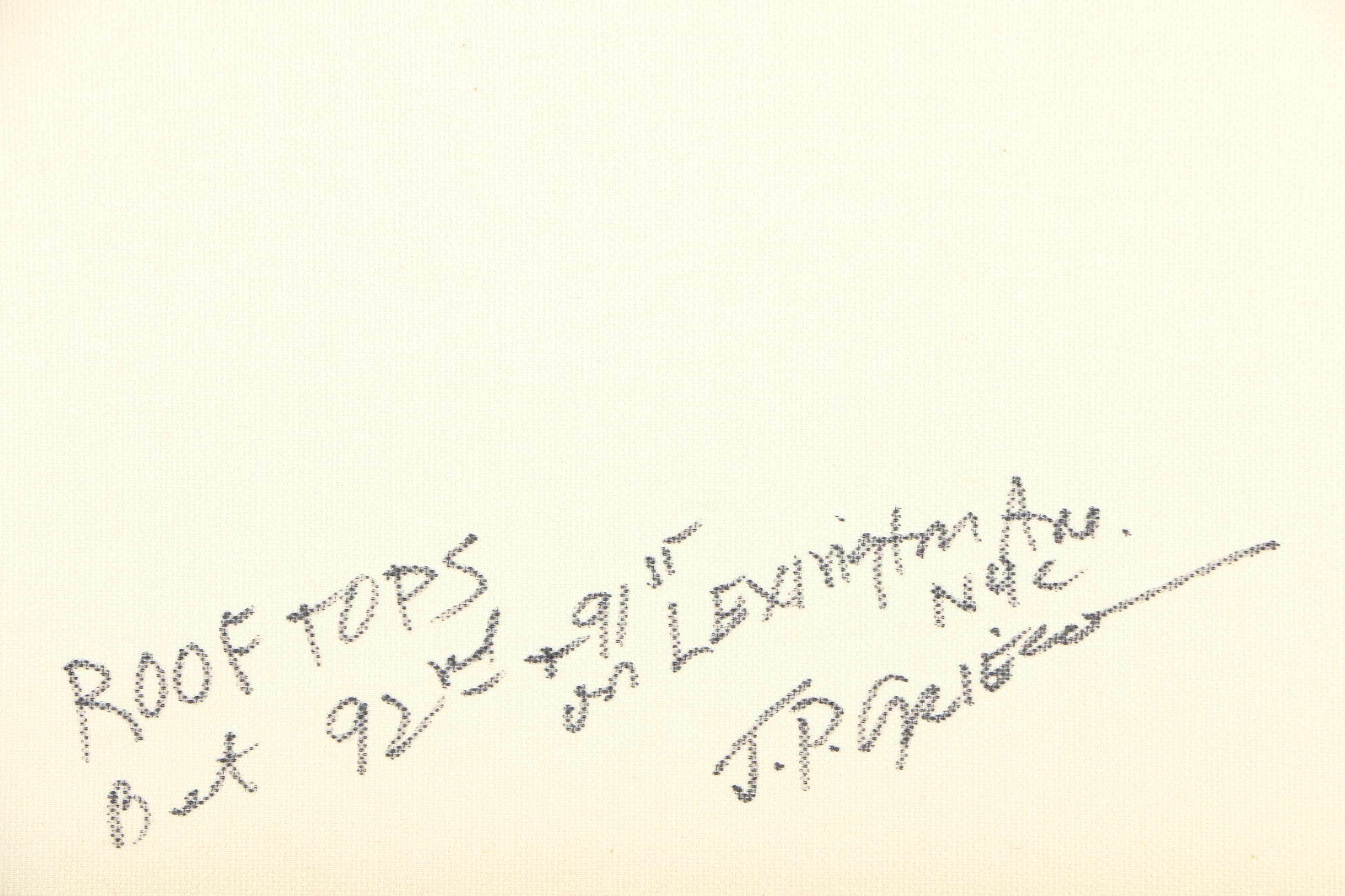 Joseph P. Grieco Oil Painting "Rooftops"