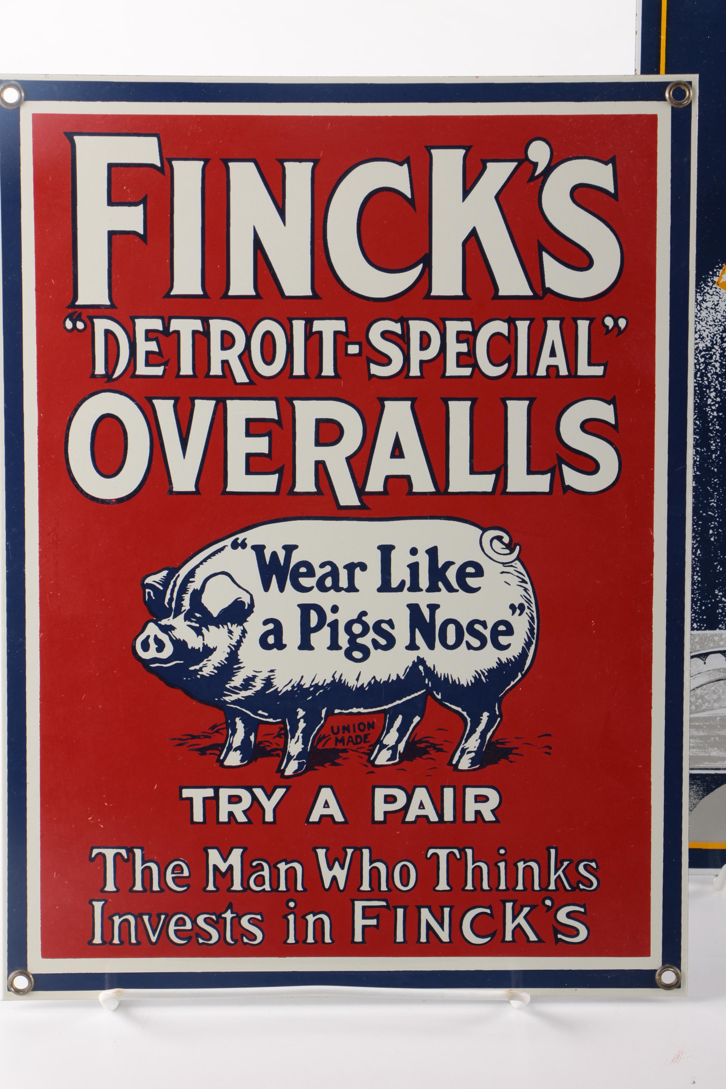 Ande Rooney's Porcelain Enameled Advertising Signs