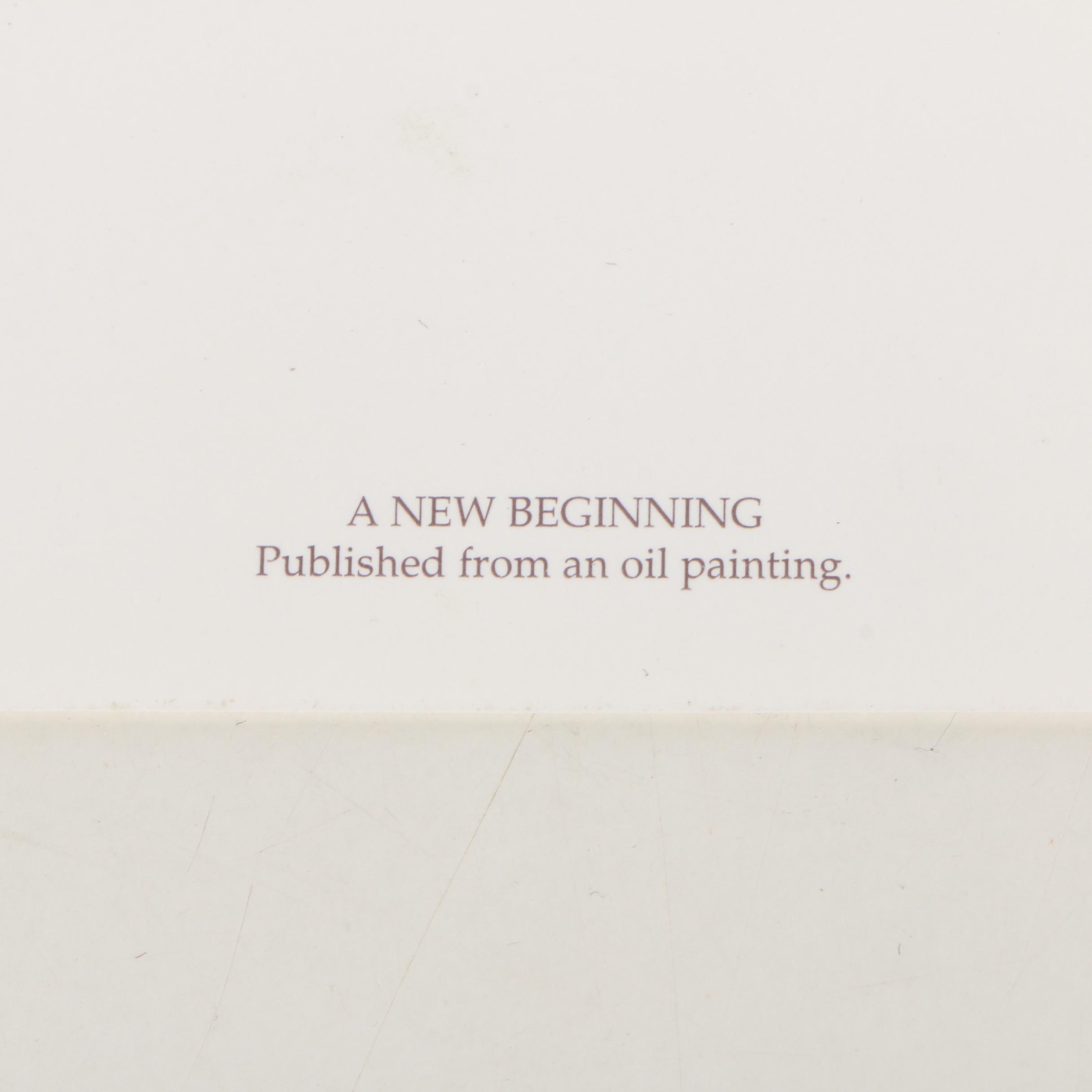 Jim Daly Limited Edition Offset Lithograph "A New Beginning"