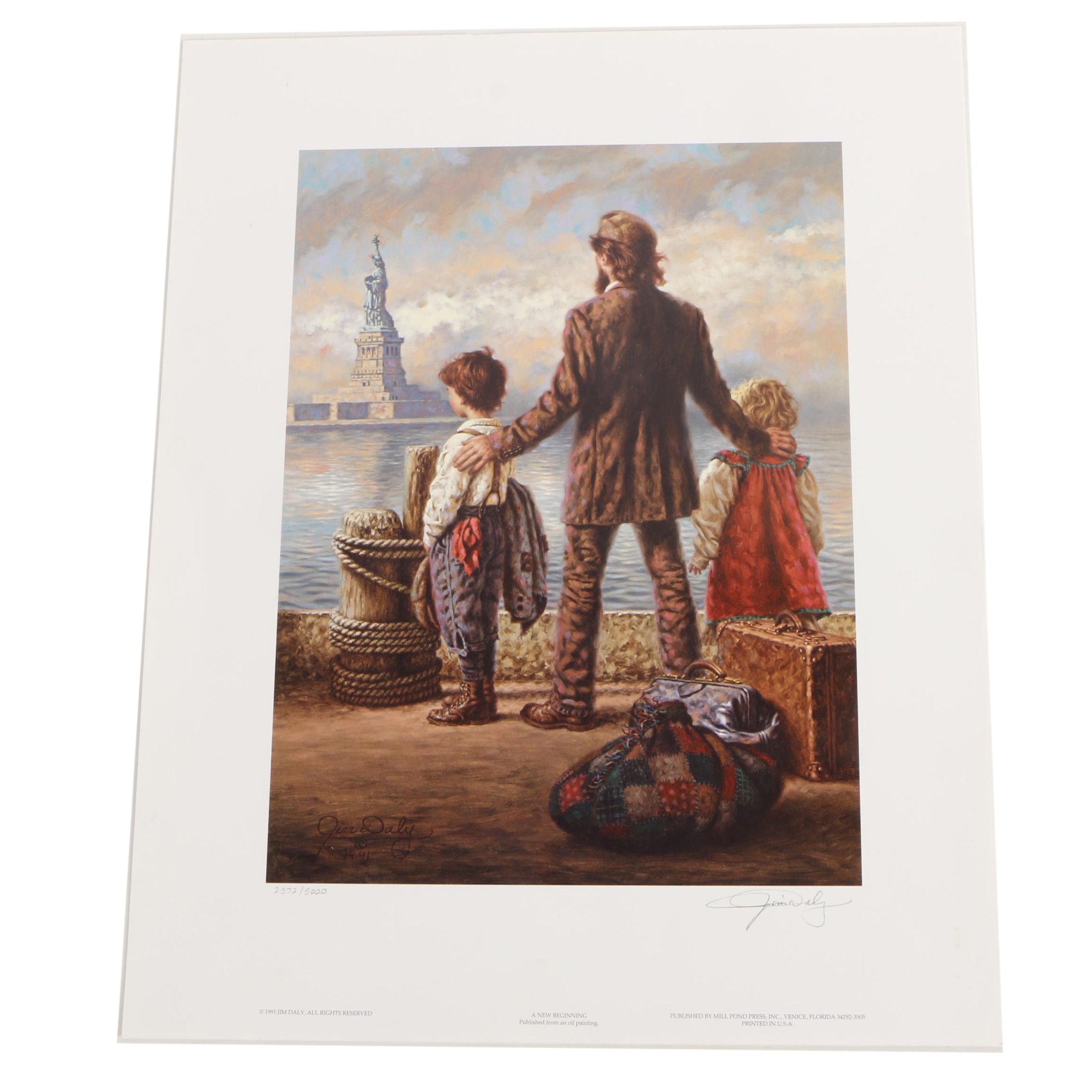 Jim Daly Limited Edition Offset Lithograph "A New Beginning"