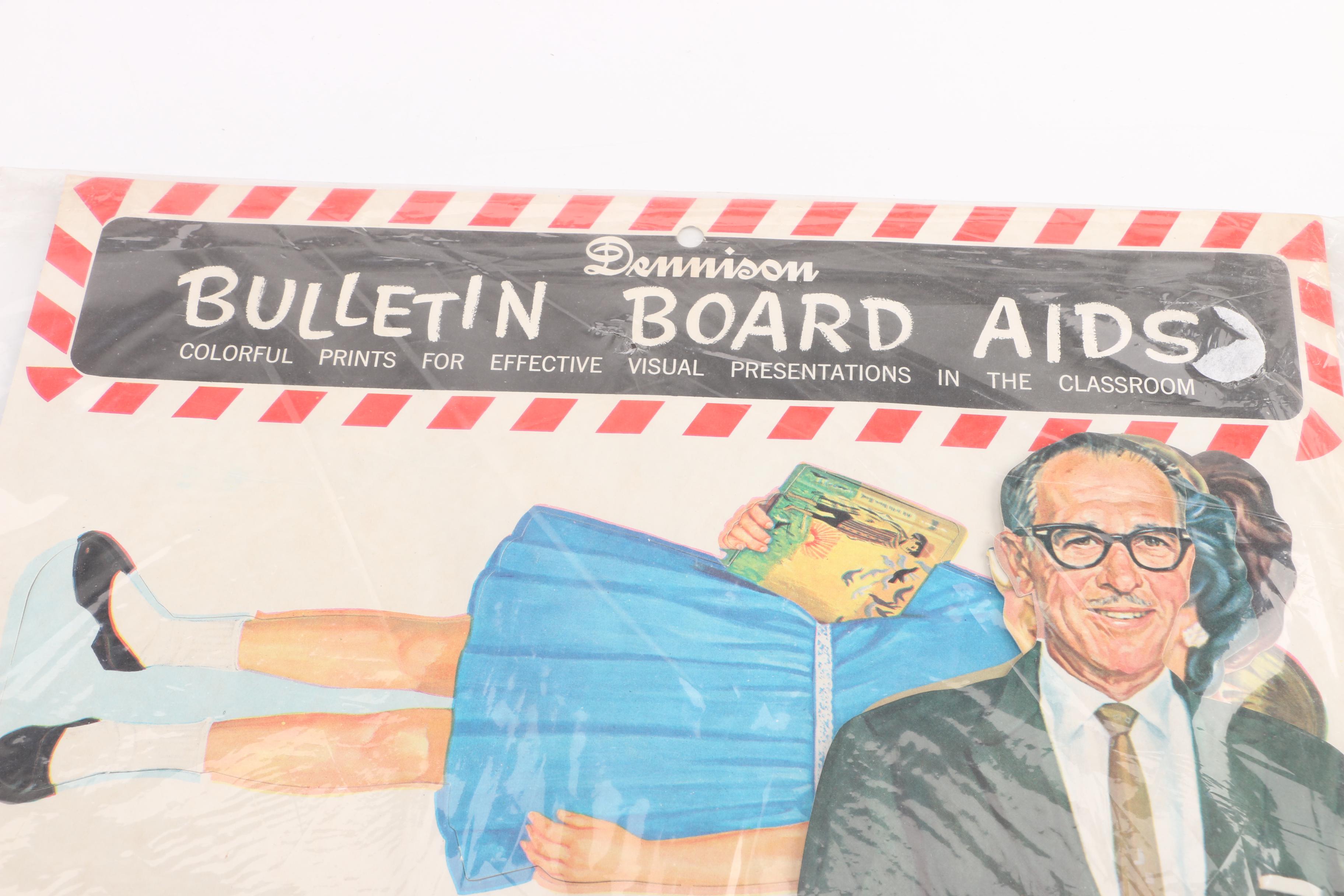 Vintage Dennison Classroom Bulletin Board Aids